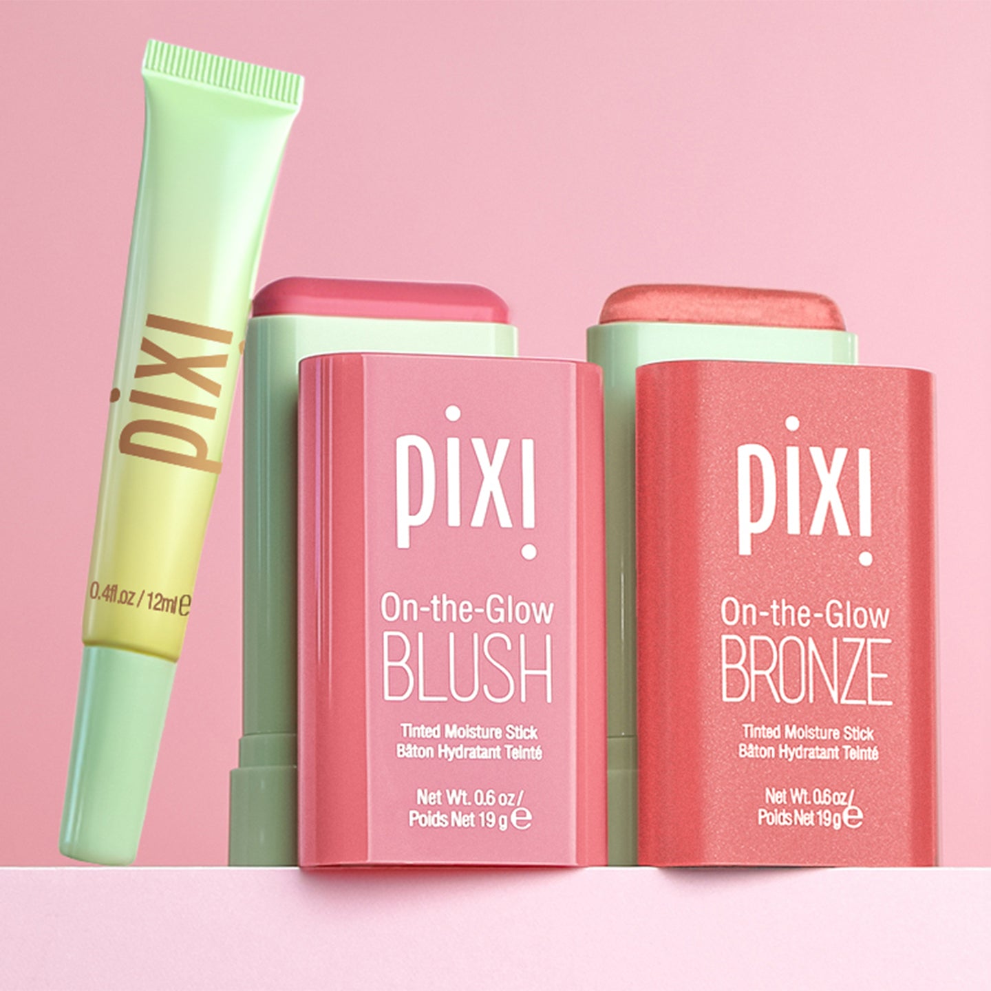 Pixi Beauty Glow Tonic Glow & Go Trio Make-up-Set 3 Sticks Blush