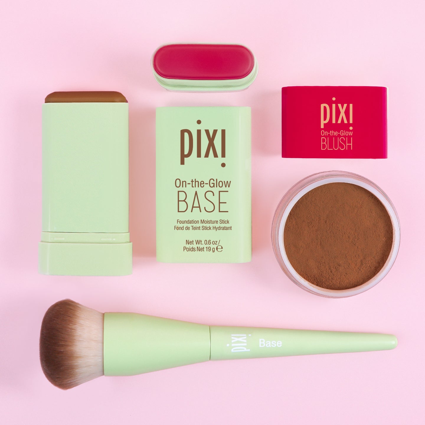 Pixi Makeup Blur Colour & Set Base Blush Puder 3tlg 18 Nuancen