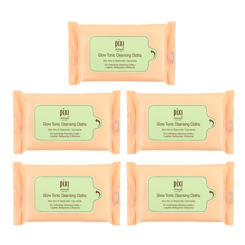 Pixi Glow Tonic Reinigungstücher 5er-Set Glycolsäure