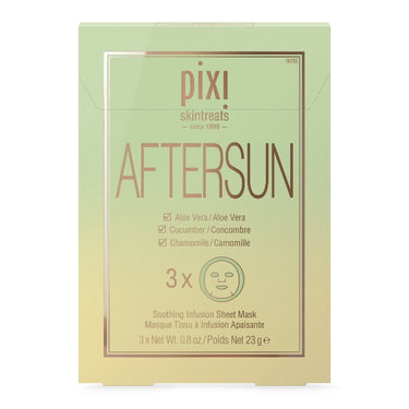 PIXI Beauty SunTreats Aftersun Sheet Mask 3 Stück Tuchmaske