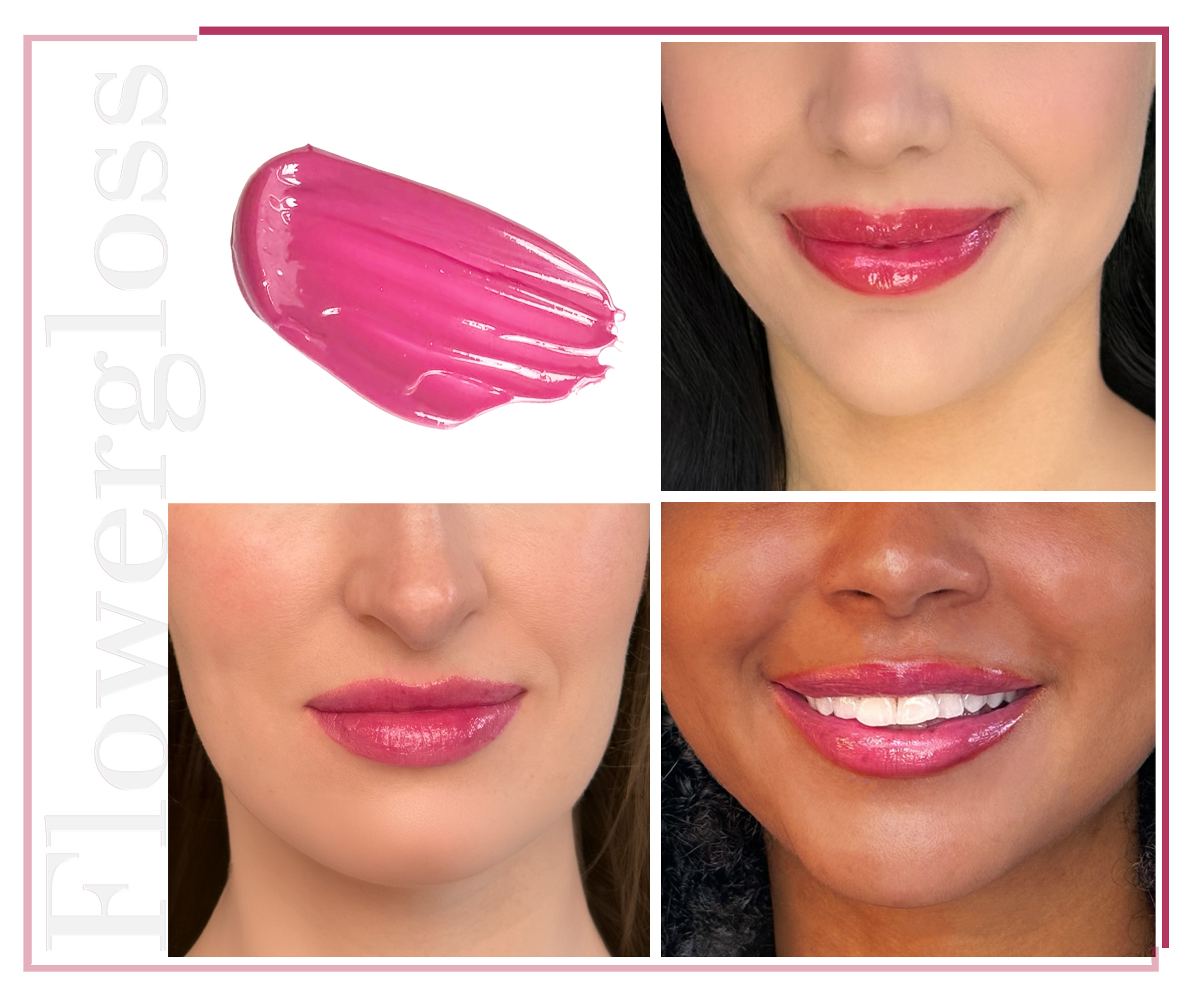 Shaoyun Flowergloss FG02 Orchidee Lipgloss Magenta ohne Titandioxid