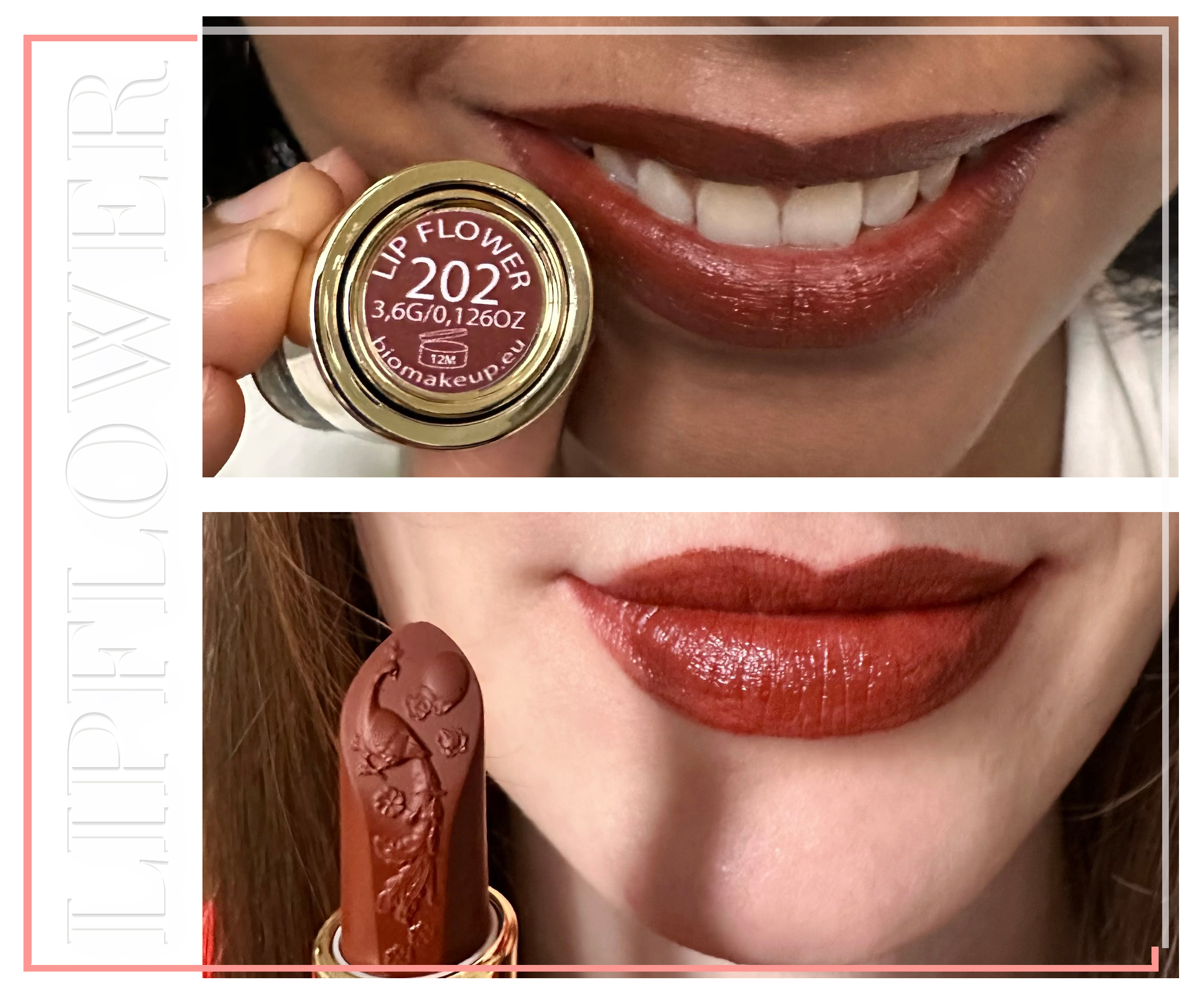 Shaoyun Lip Flower 202 Jasmin Lippenstift Braun vegan