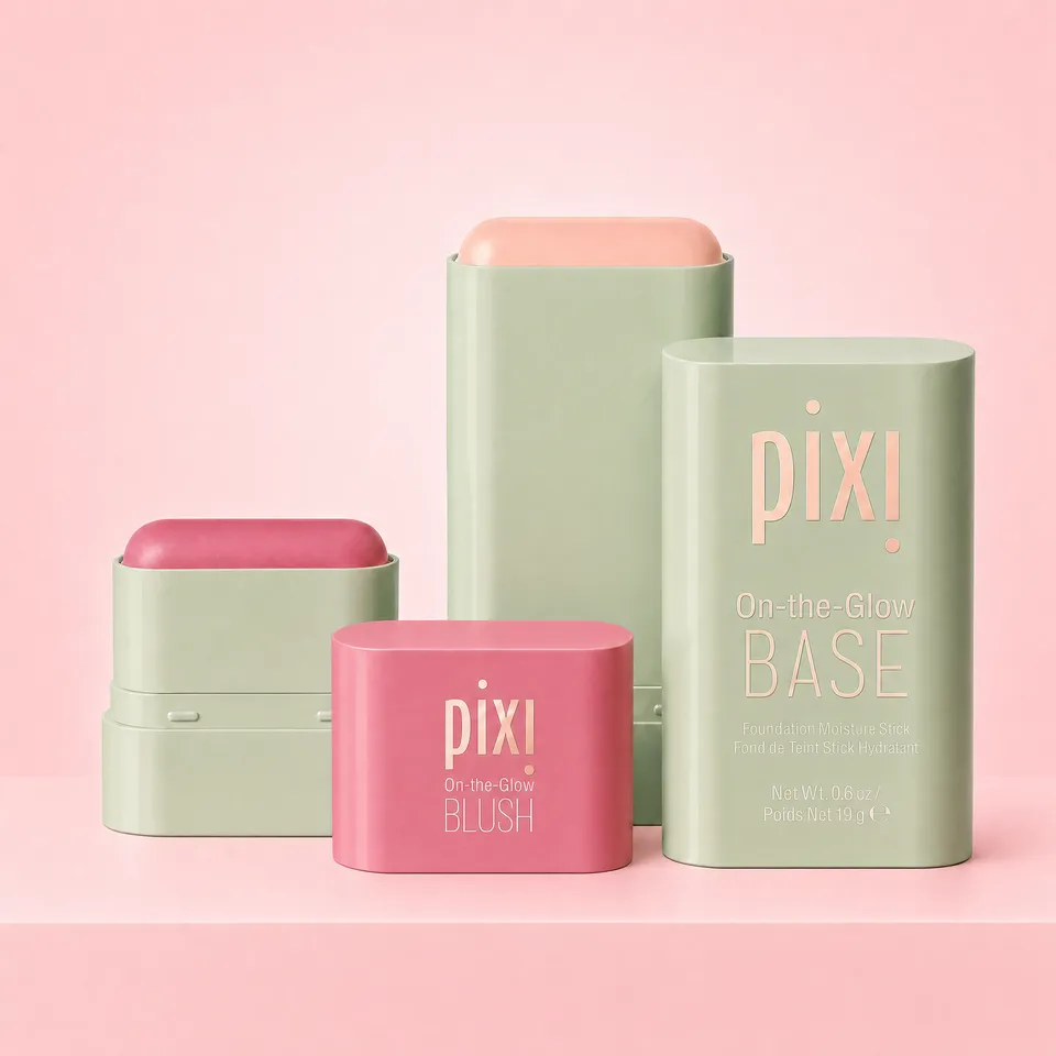 Pixi Makeup On-the-Glow Starter Kit Base + Blush