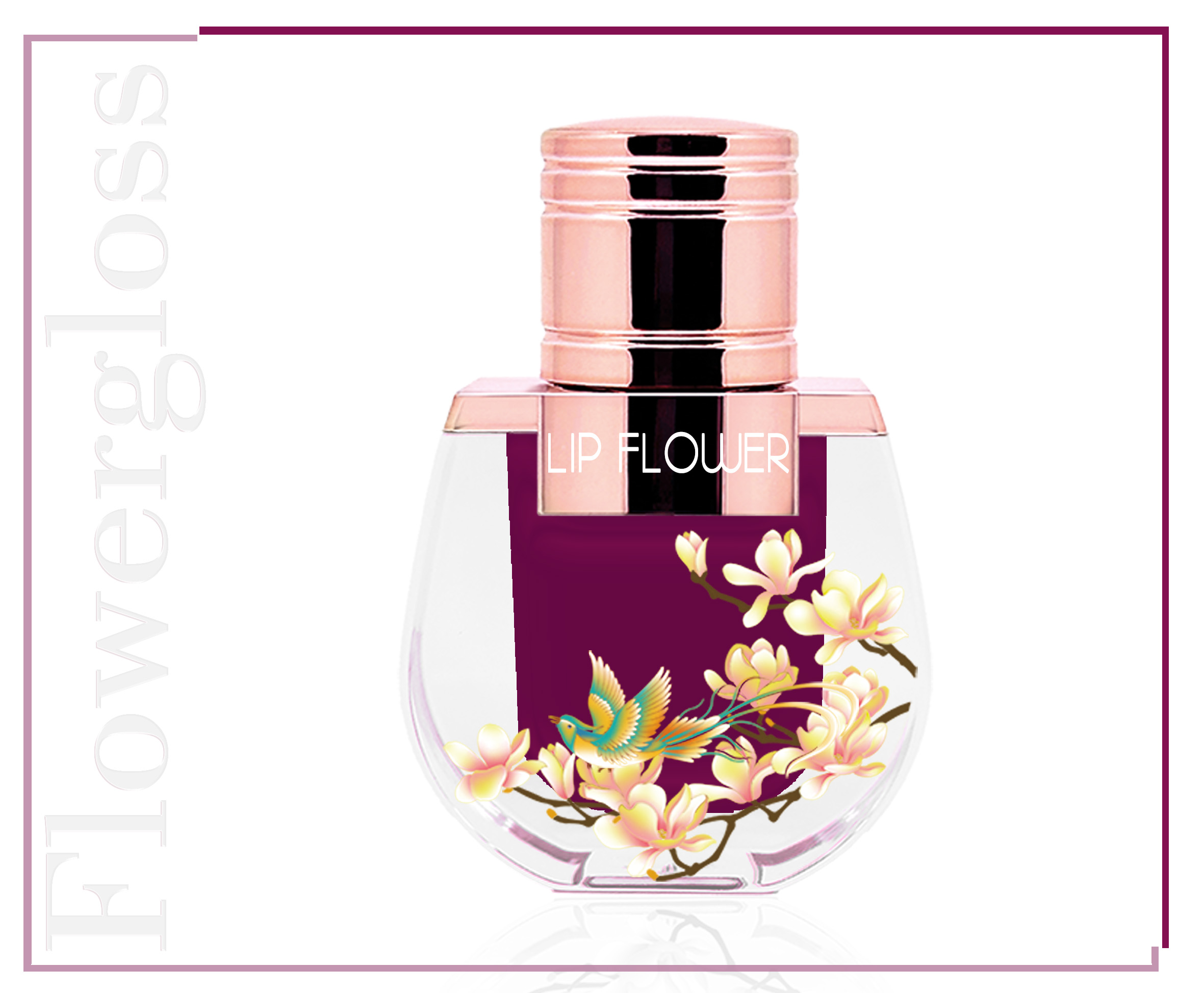 Shaoyun Flowergloss FG04 Rose Lipgloss vegan beerenrot