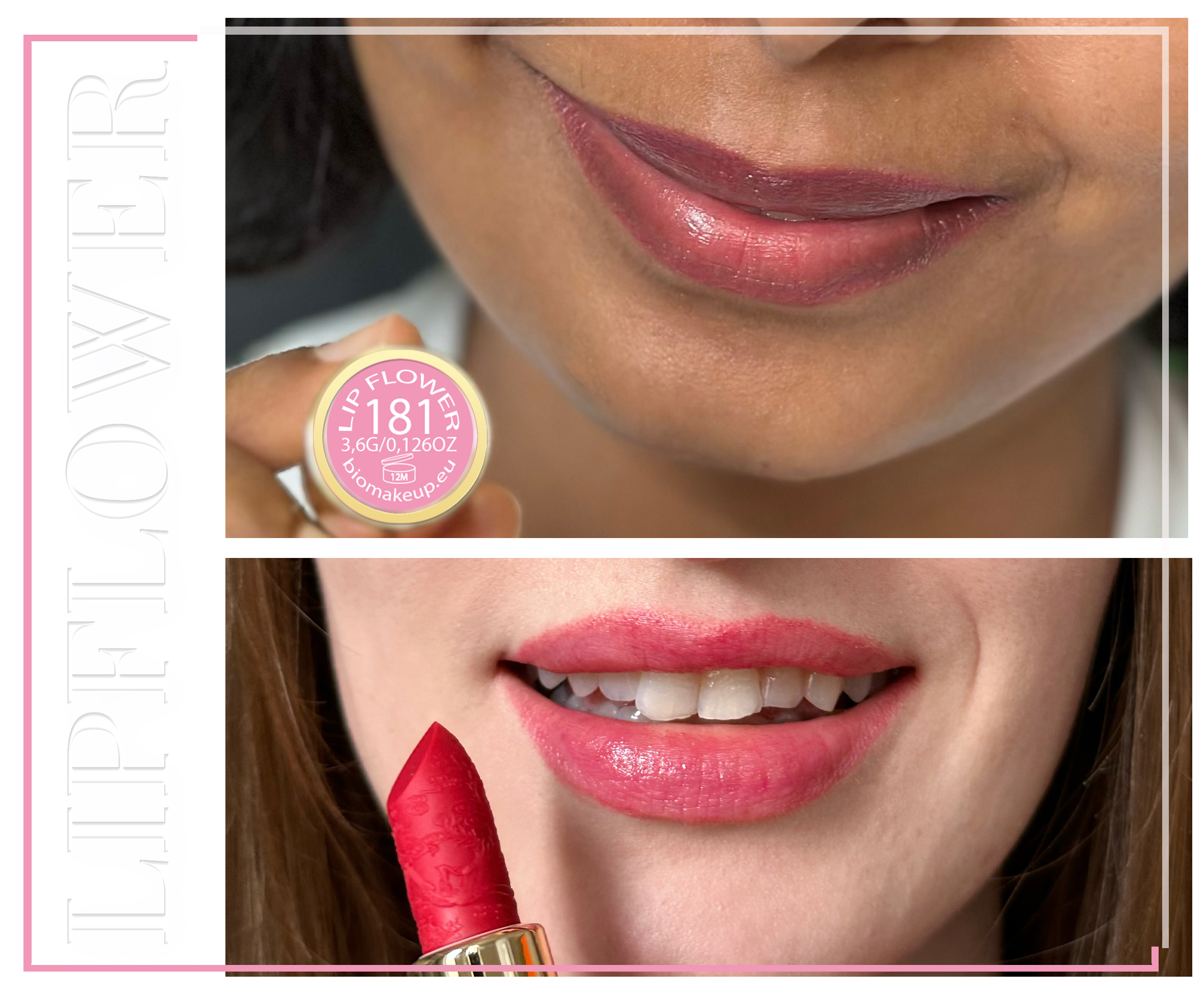 Shaoyun Lip Flower 181 Magnolie Lippenstift Rosa vegan