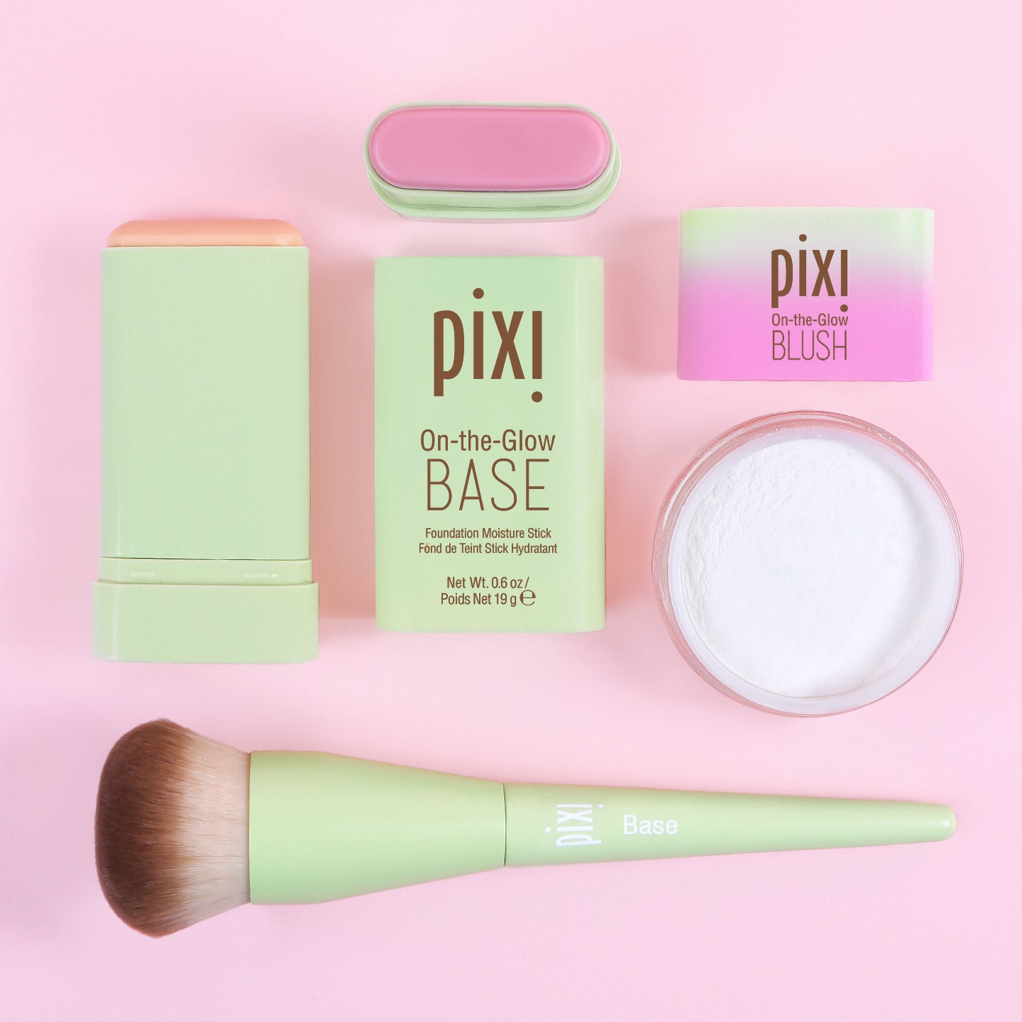 Pixi Makeup Blur Colour & Set Base Blush Puder 3tlg 18 Nuancen