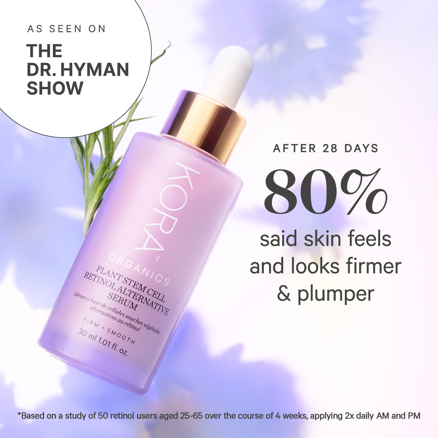 Kora Organics Plant Stem Cell Retinol Serum 30ml Anti-Aging