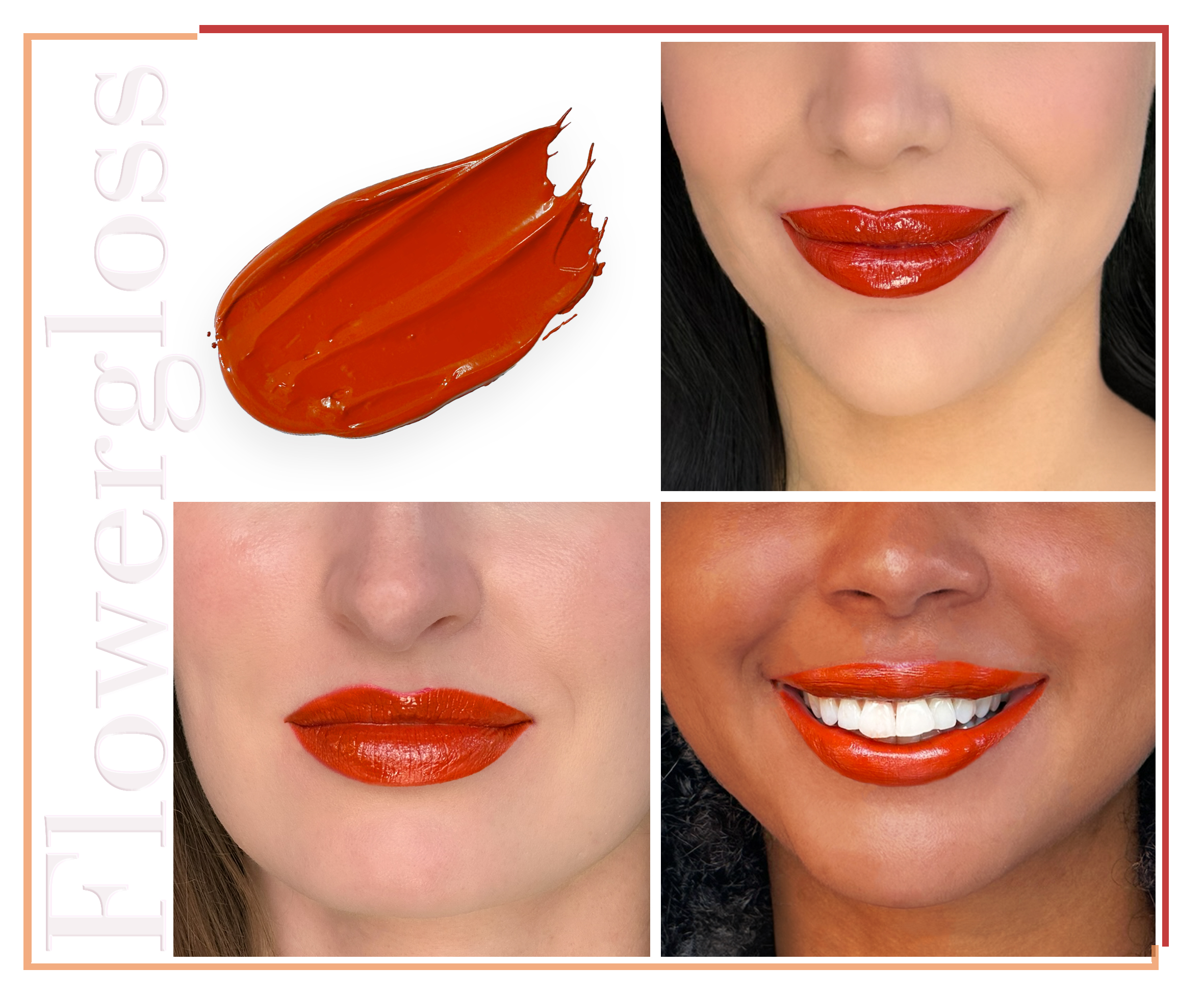 Shaoyun Flowergloss FG11 Lilie Lipgloss Flammenrot Vegan