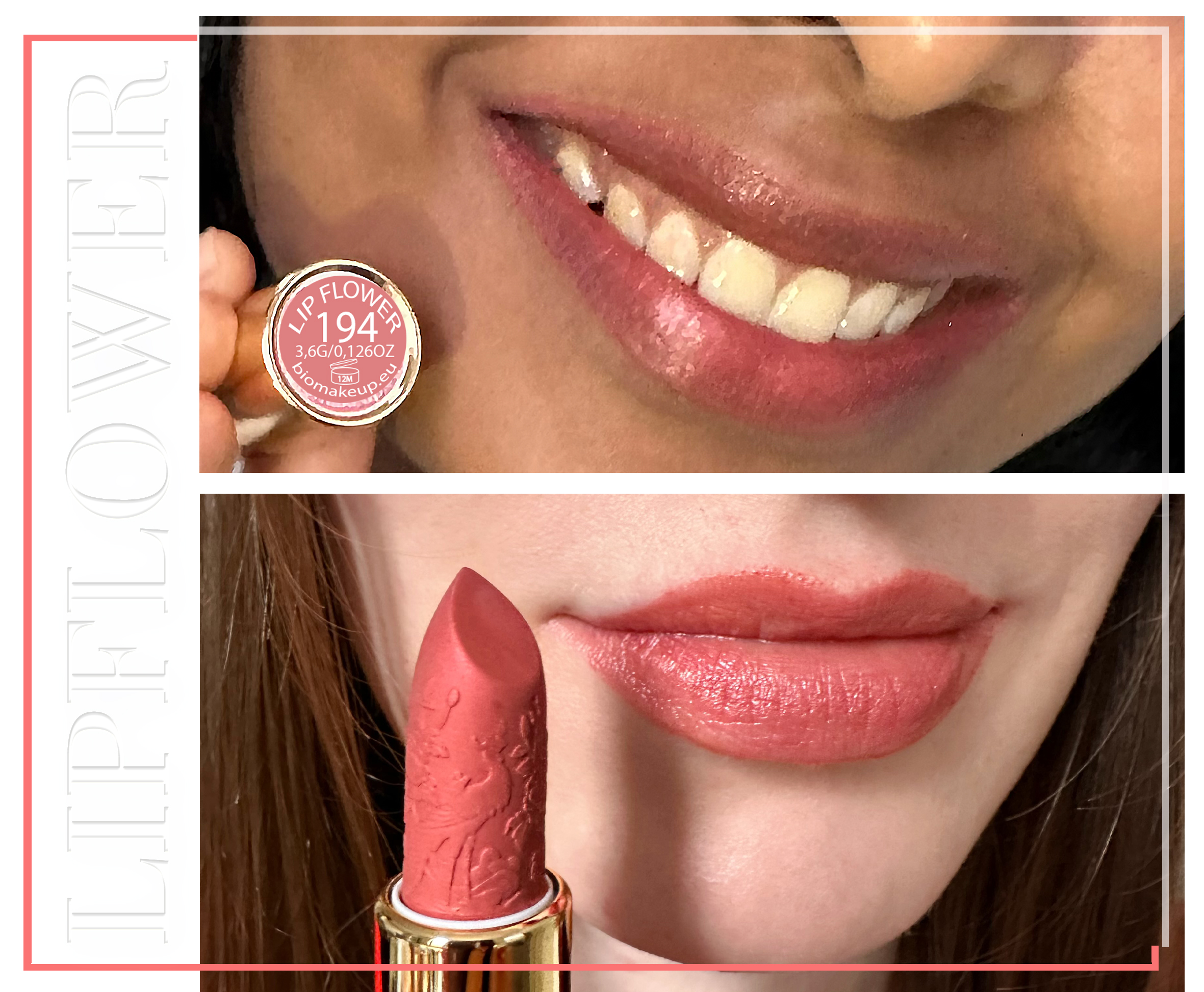 Shaoyun Lip Flower Gold 194 Kirschblüte Lippenstift vegan altrosa