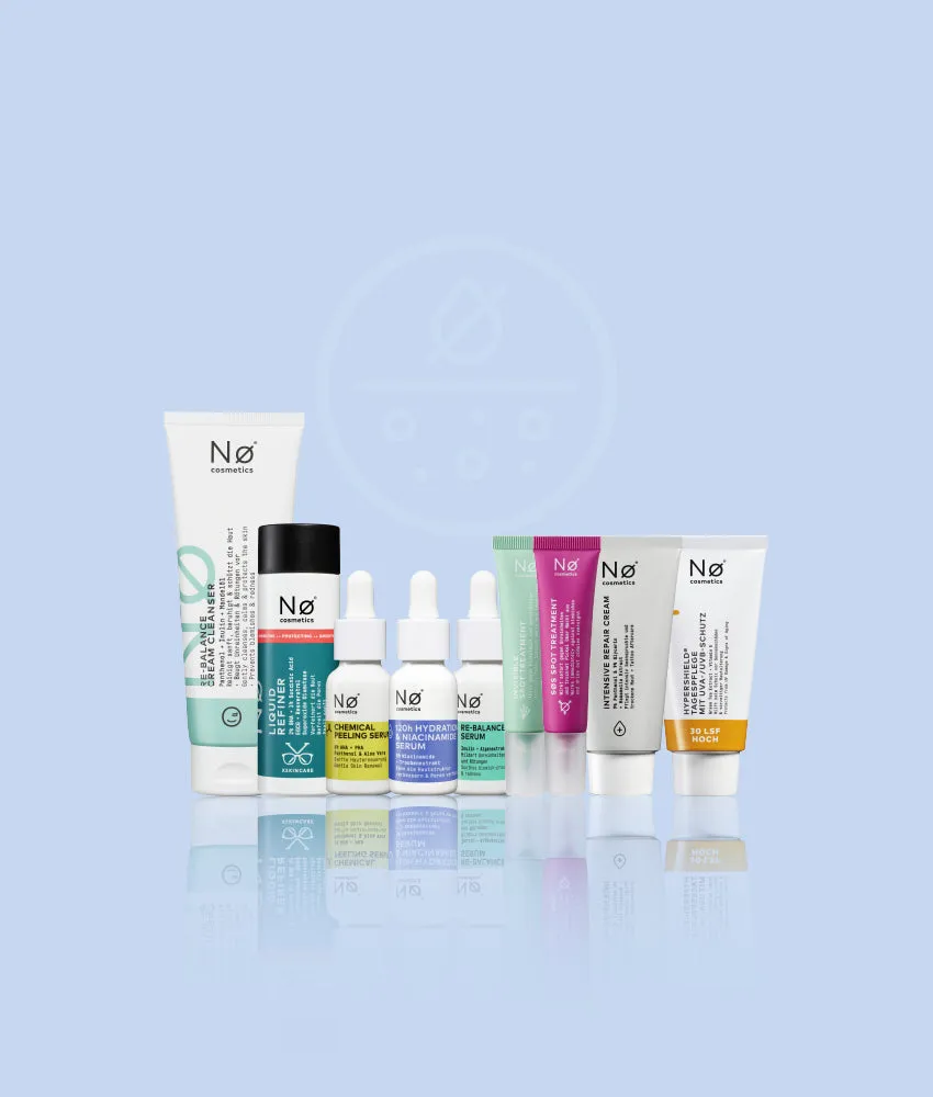No Cosmetics Routinen Day & Night Routine dehydrierte Haut 9tlg
