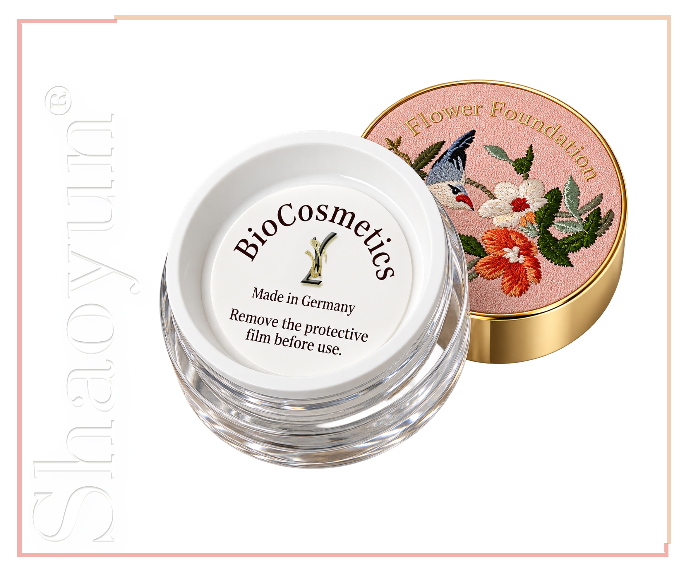 Shaoyun Flower Foundation Puder ohne Titandioxid 1 Dose