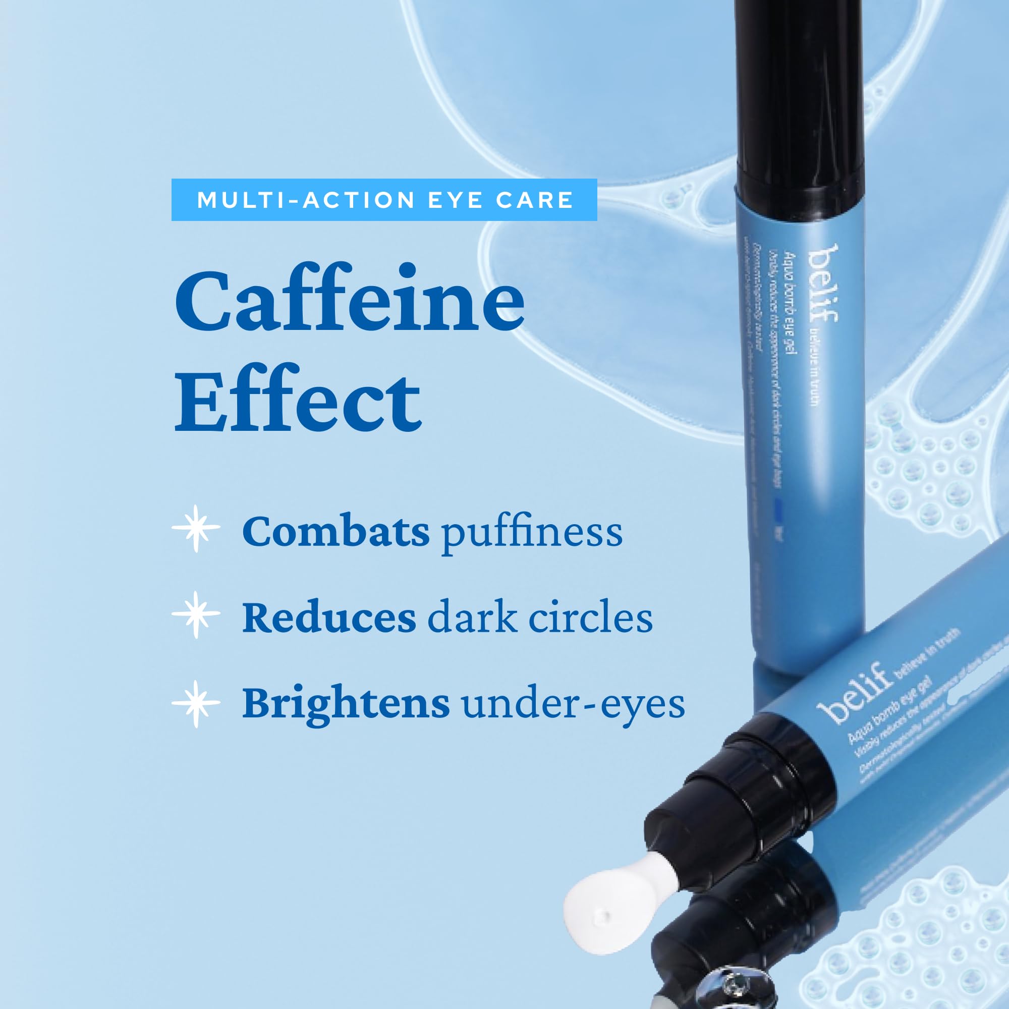 belif Aqua Bomb Cooling Eye Gel 15ml Koffein