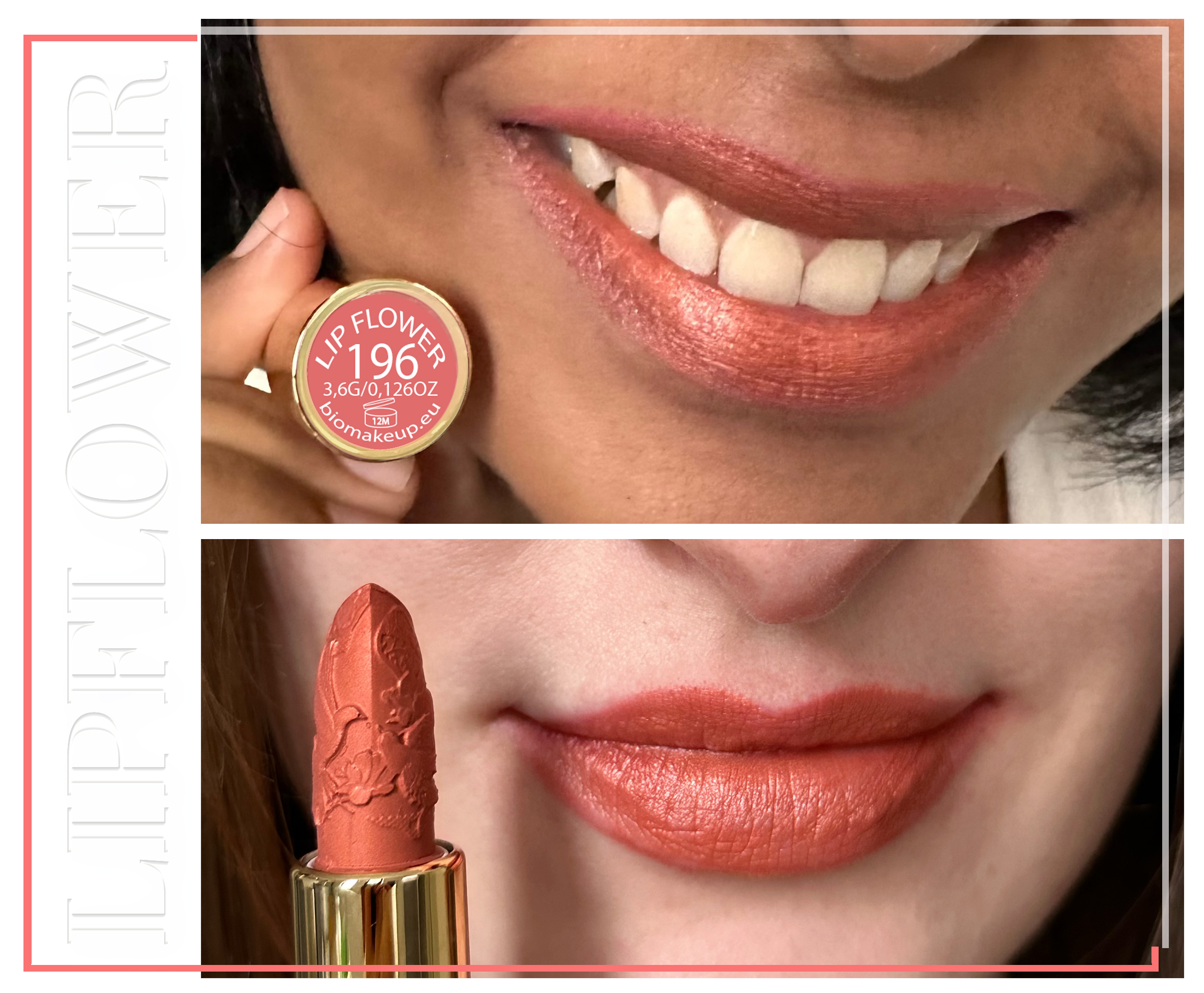 Shaoyun Lip Flower Tulpe 196 Lippenstift Rot vegan titandioxidfrei