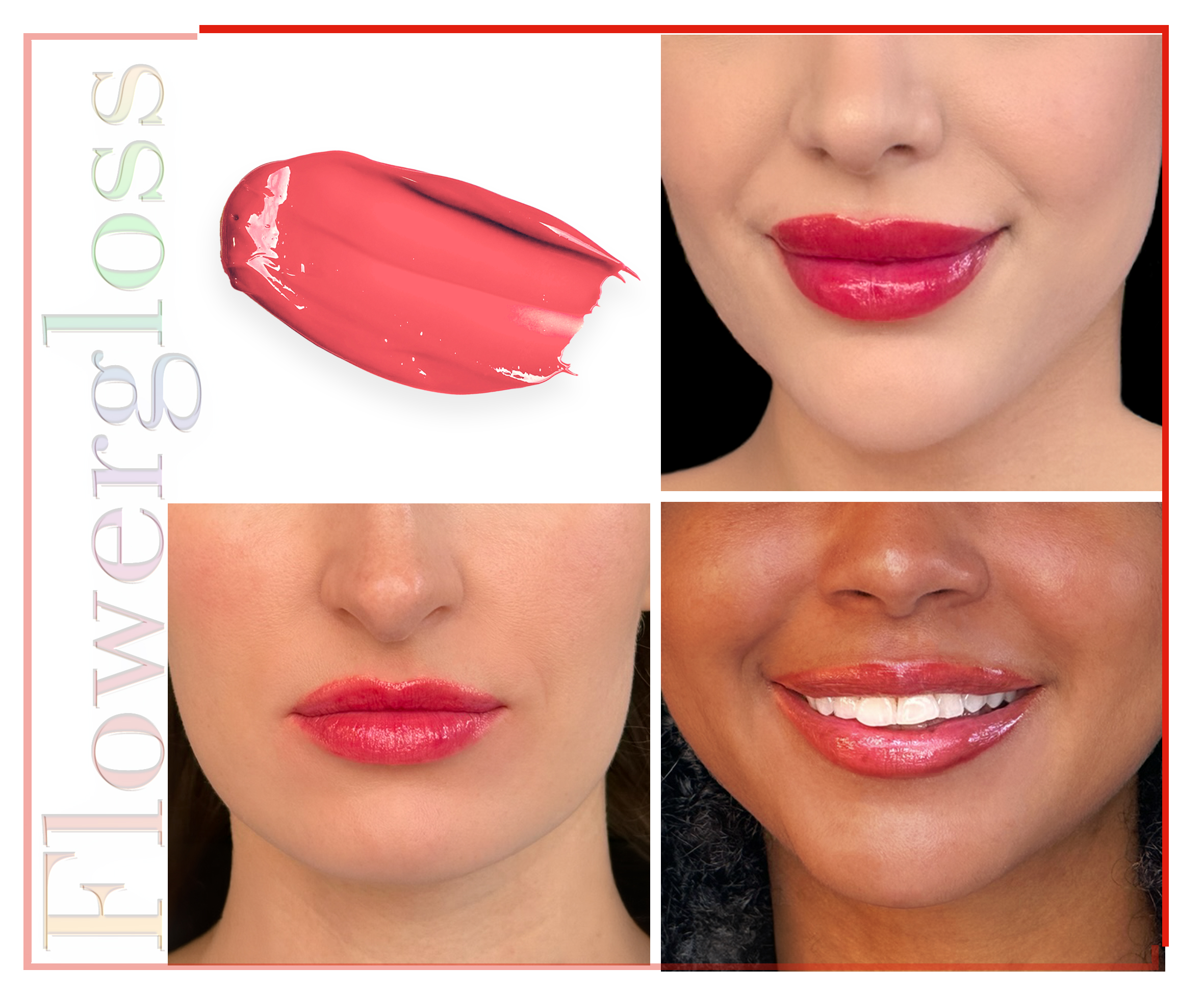 Shaoyun Flowergloss FG01 Magnolie Lipgloss Rosa ohne Titandioxid