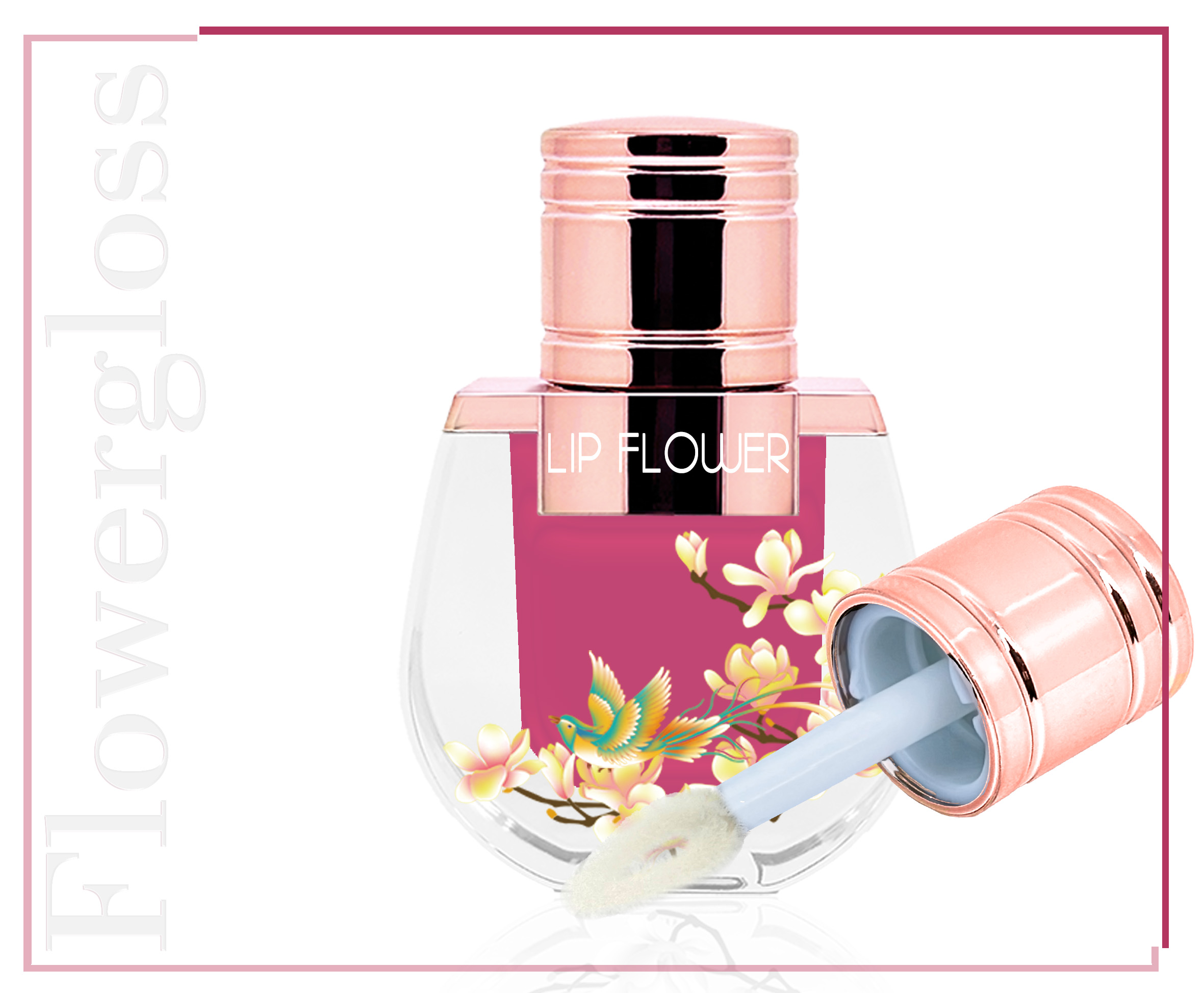 Shaoyun Flowergloss FG02 Orchidee Lipgloss Magenta ohne Titandioxid