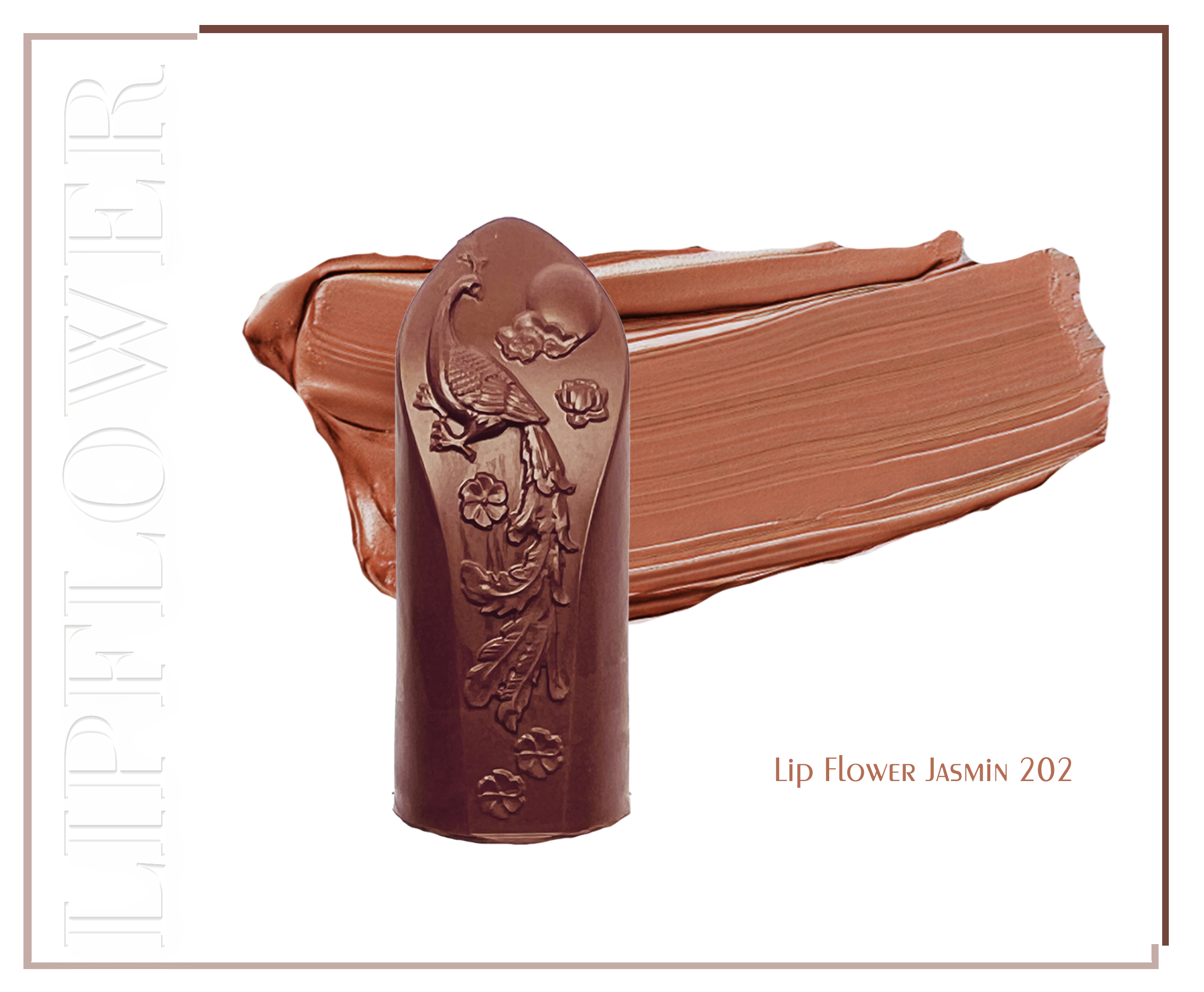 Shaoyun Lip Flower 202 Jasmin Lippenstift Braun vegan