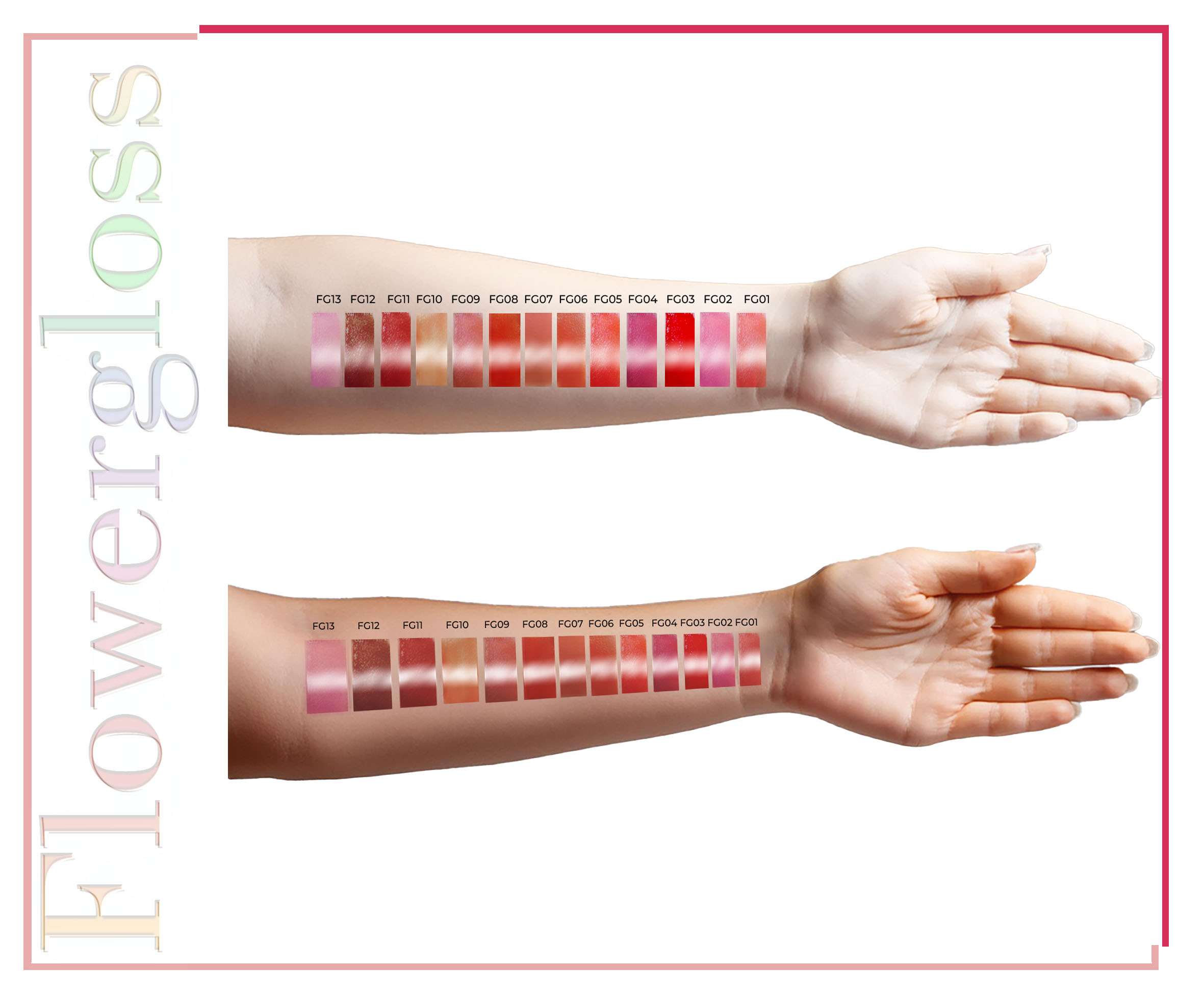 Shaoyun Flowergloss FG04 Rose Lipgloss vegan beerenrot