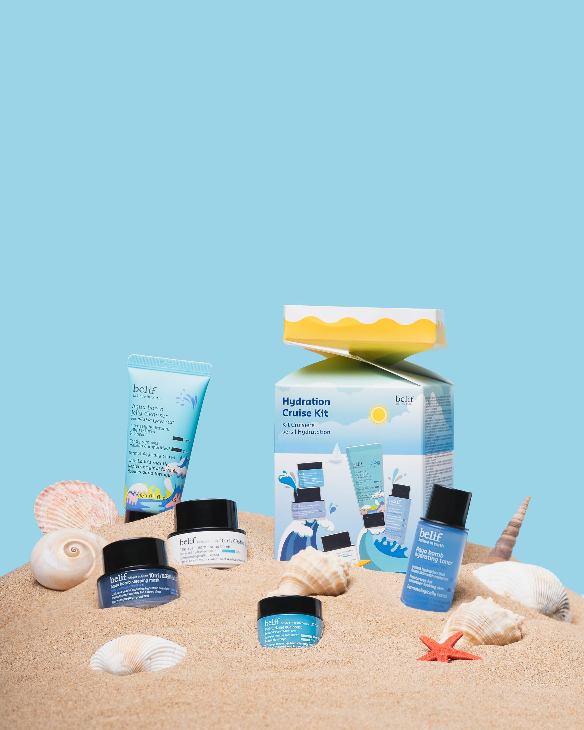 Belif Aqua Bomb Hydration Cruise Set Pflegeset 5-teilig