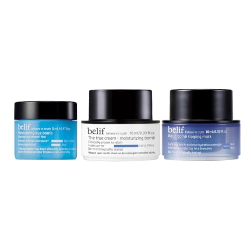 belif Aqua Bomb Santa Moisturizer Kit Gesichtspflege Set 3tlg