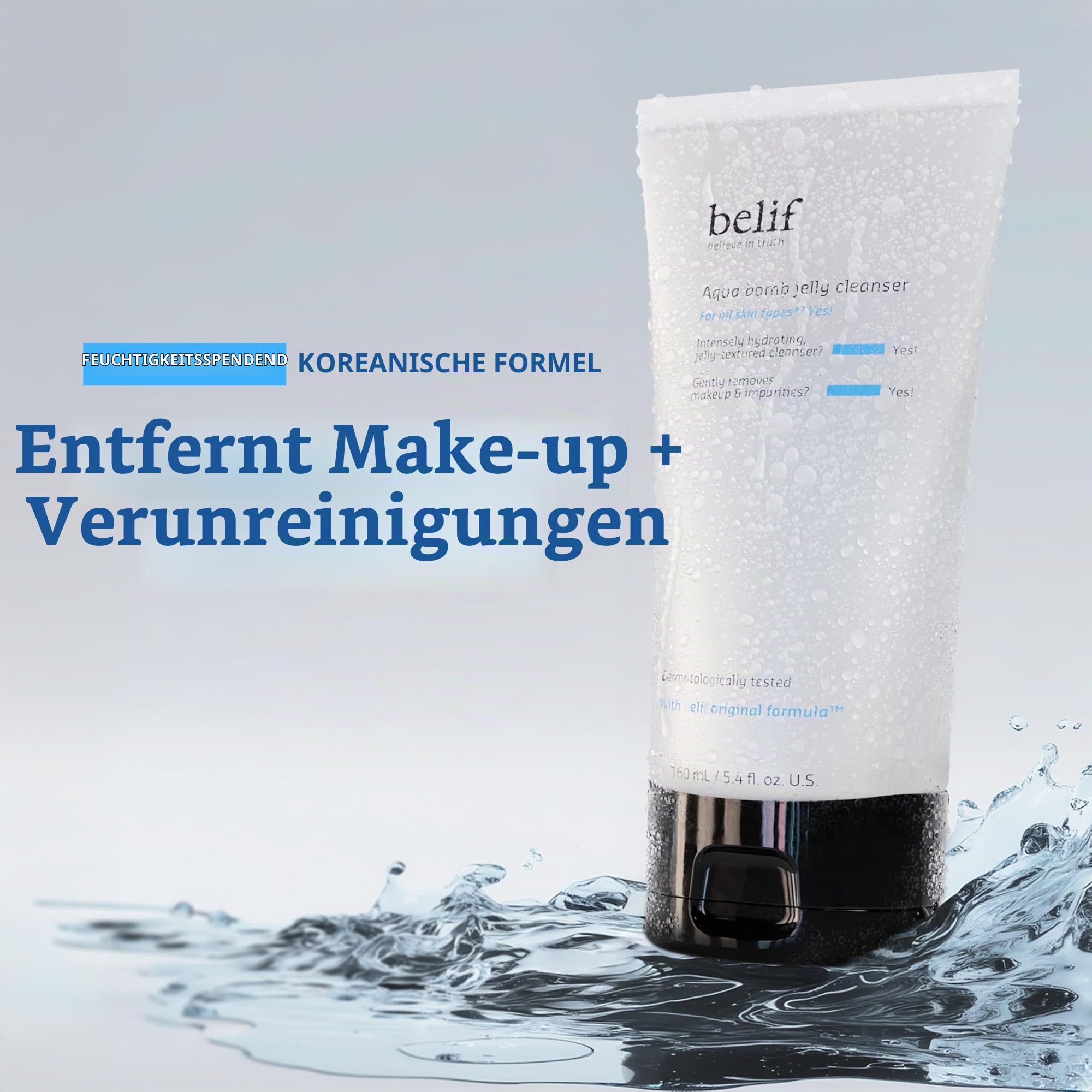 Belif Aqua Bomb Jelly Cleanser Gesichtsreiniger 160 ml