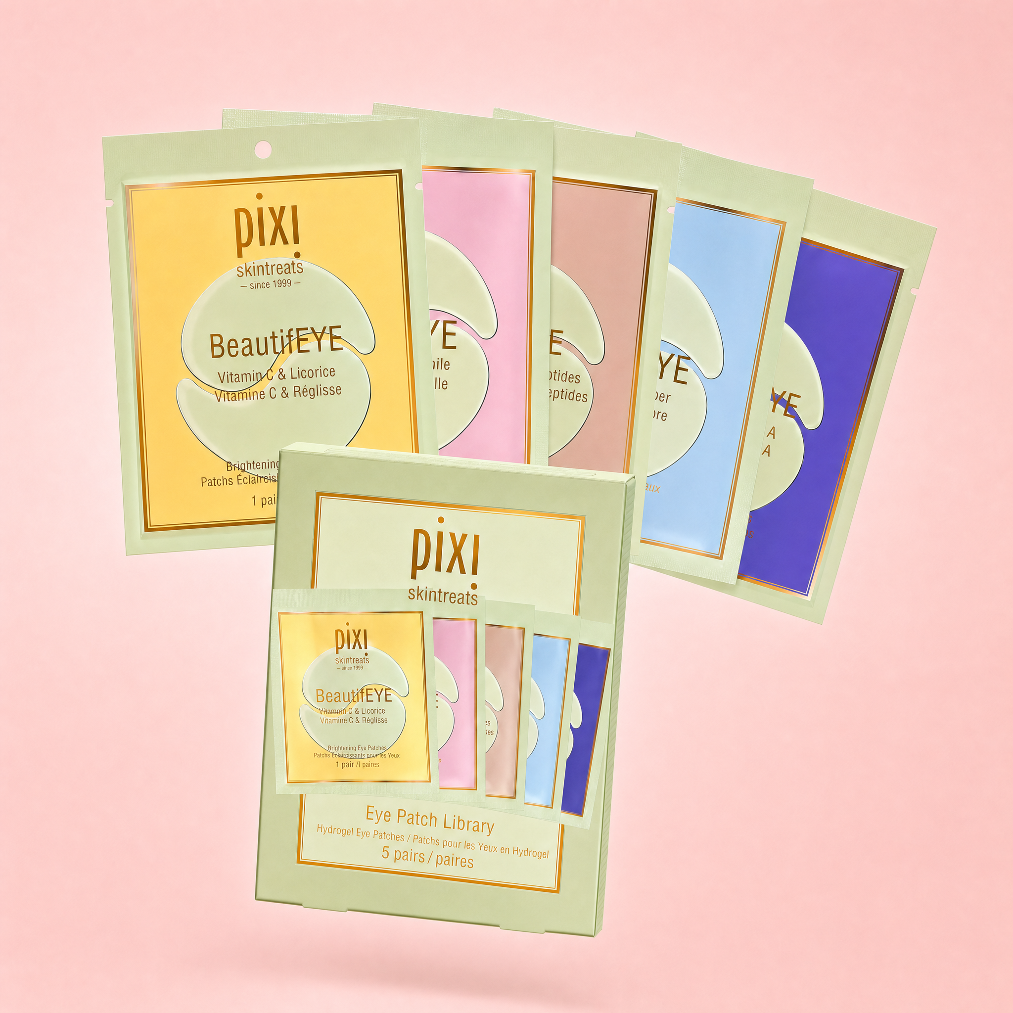 Pixi Eye Patches Library Augenpads Set 5 Paar feuchtigkeit