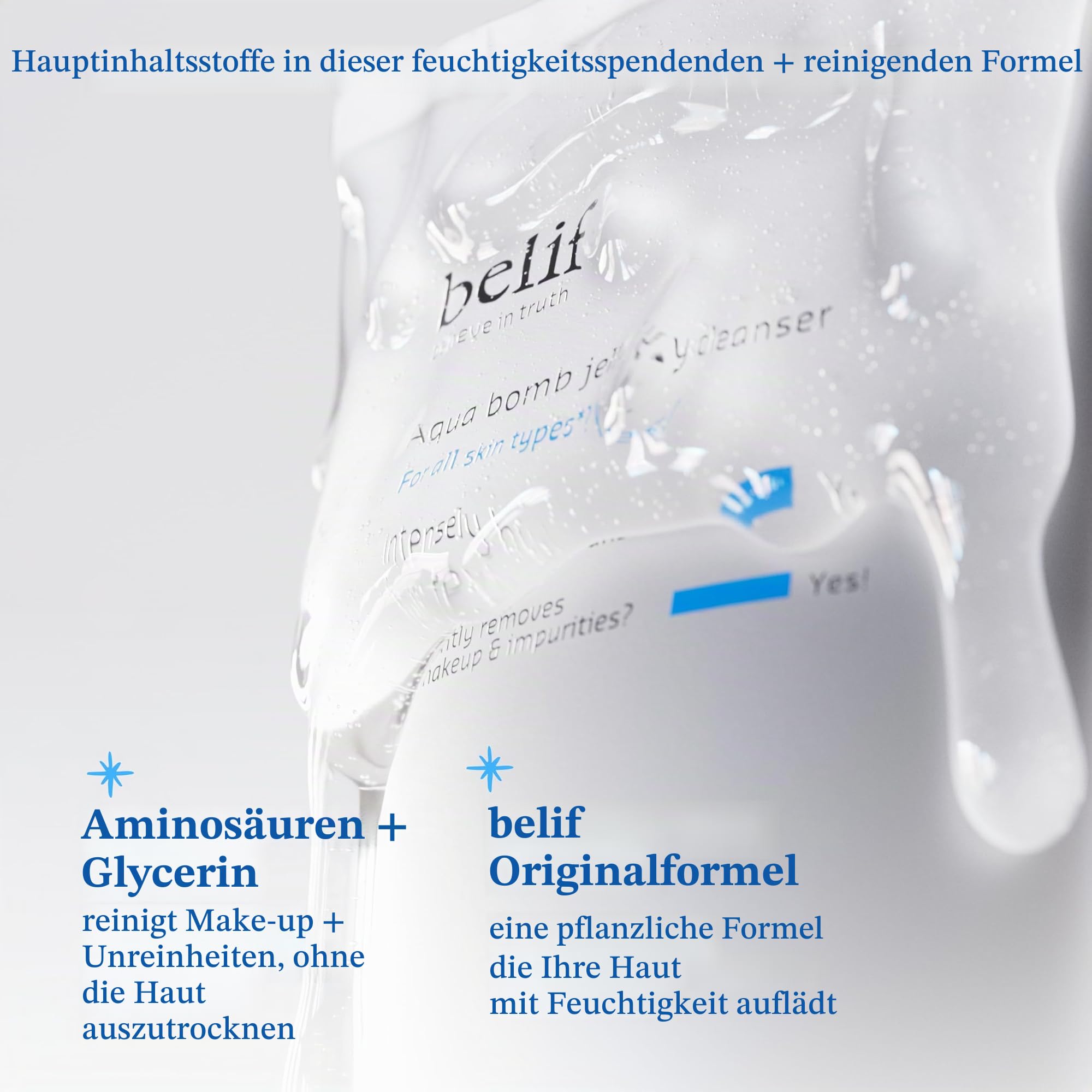 Belif Aqua Bomb Jelly Cleanser Gesichtsreiniger 160 ml