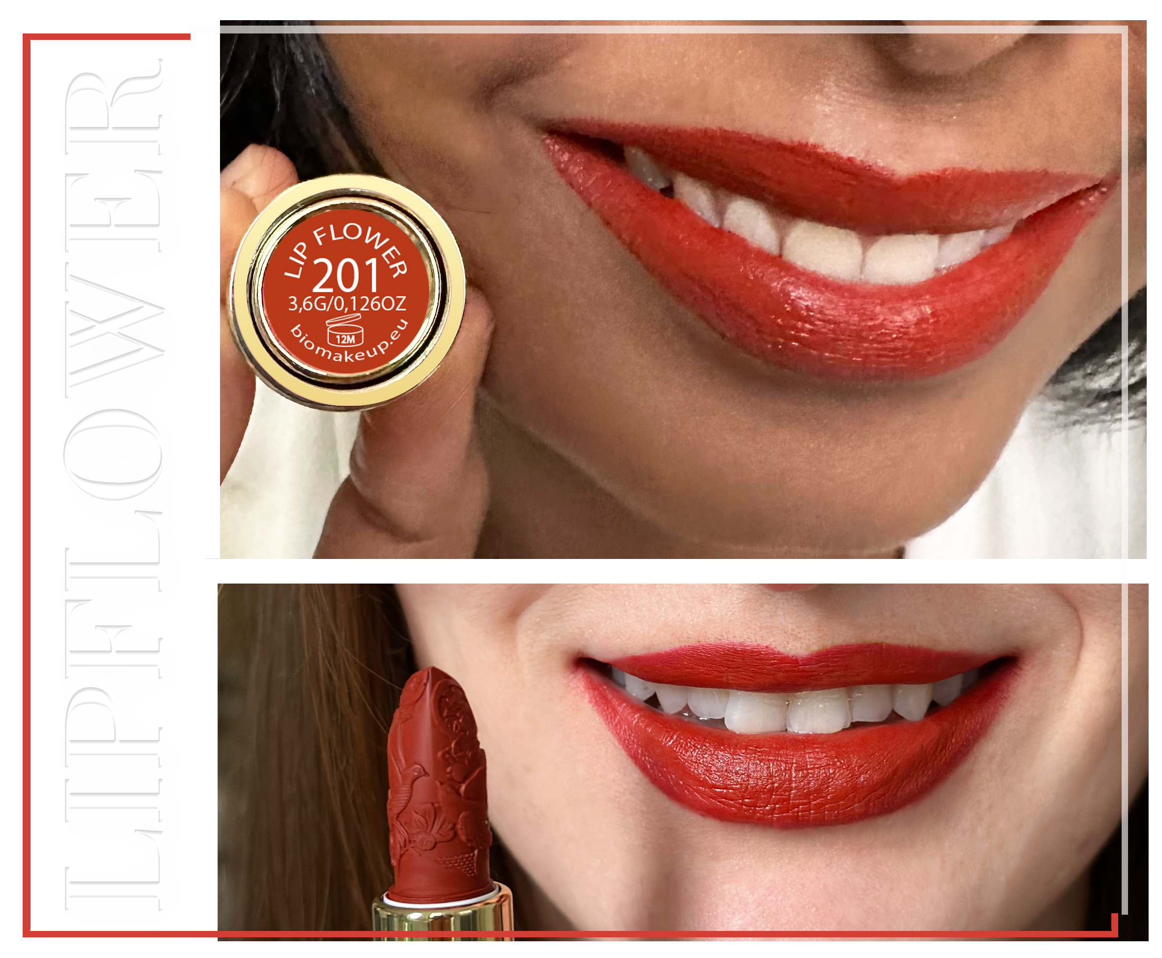 Shaoyun Lip Flower Lilie 201 Lippenstift vegan ohne Titandioxid