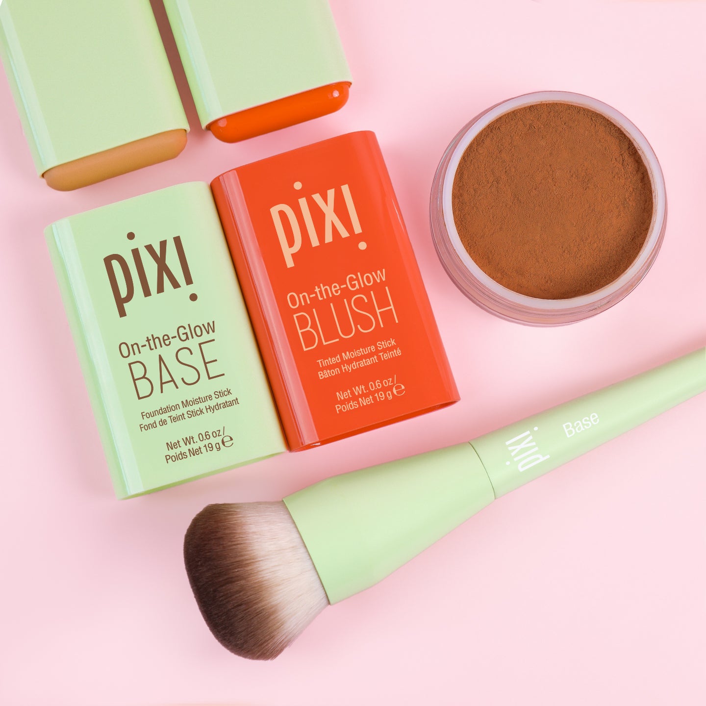 Pixi Glow Tonic Glow Getter Set Base Blush Puder 3-teilig
