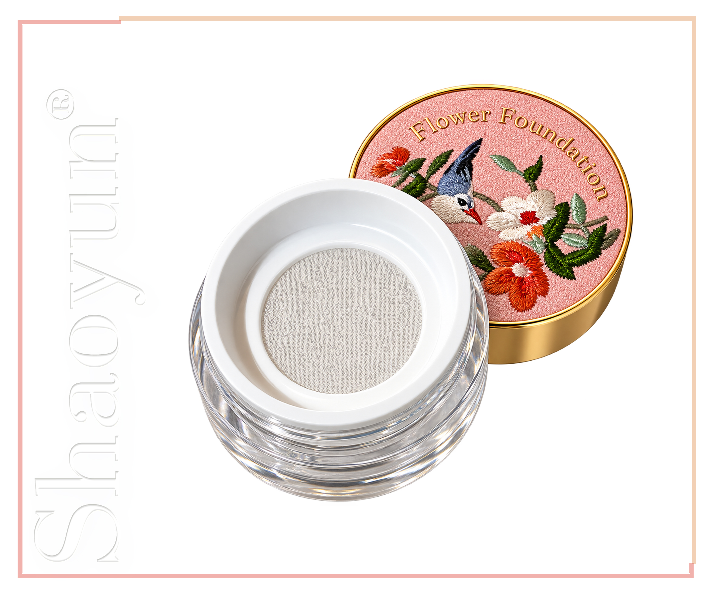 Shaoyun Flower Foundation Puder ohne Titandioxid 1 Dose