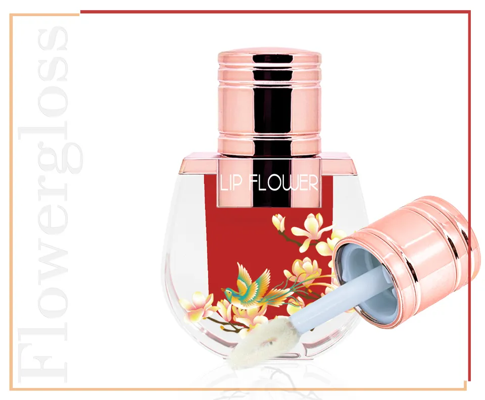 Shaoyun Flowergloss FG11 Lilie Lipgloss Flammenrot Vegan