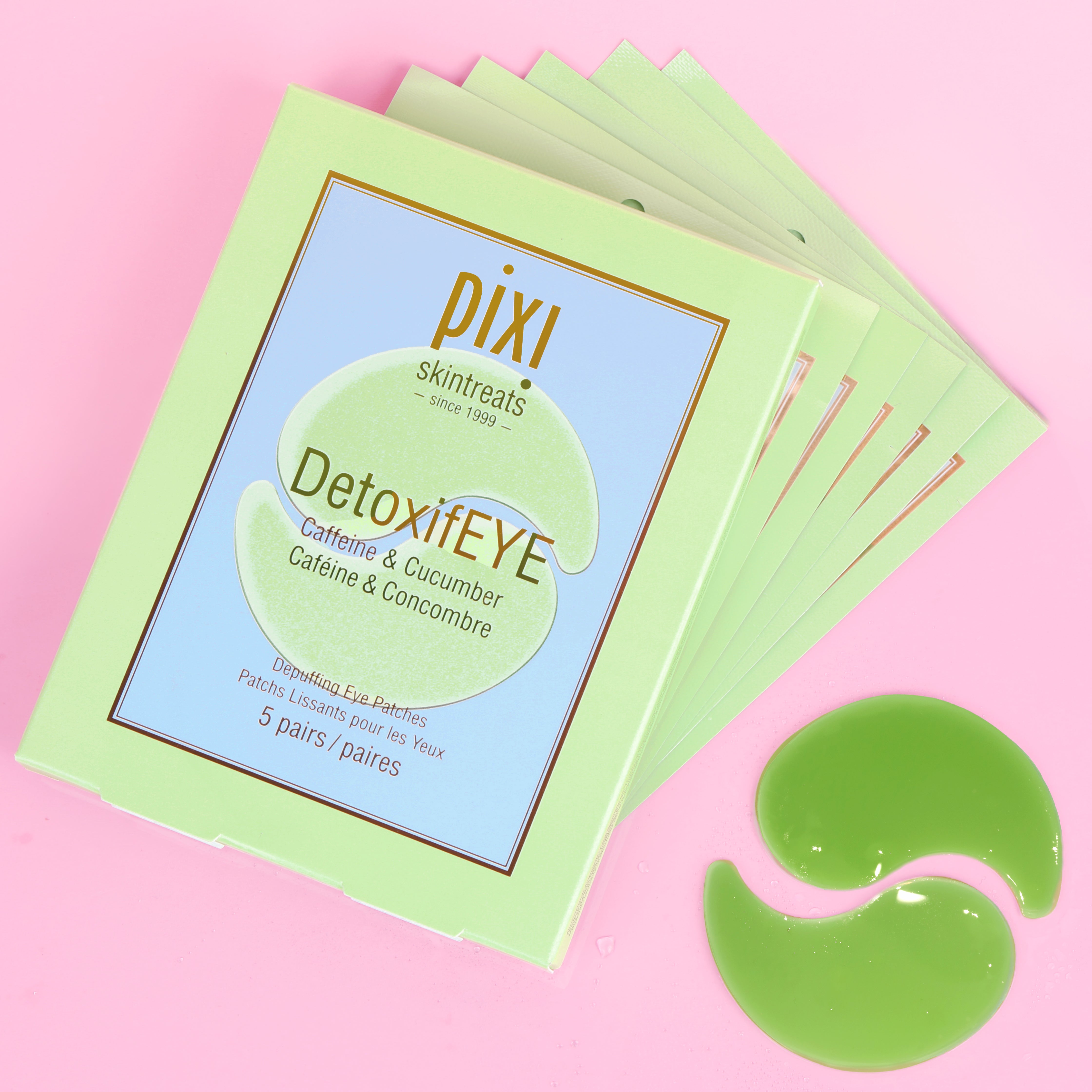 Pixi DetoxifEYE Augenpads 5 Paar Koffein Gold