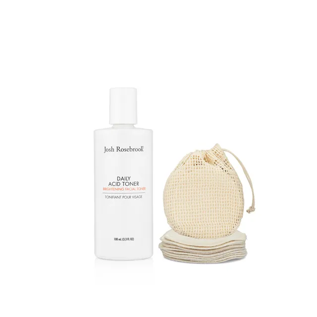 Josh Rosebrook Daily Acid Toner Set Gesichtswasser 100 ml + Pads