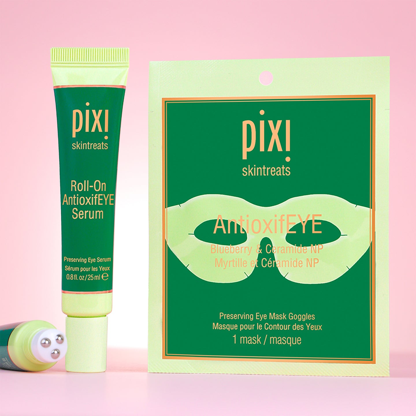 Pixi Antioxidant Duo Augenpflege Pads + Roll-On Serum