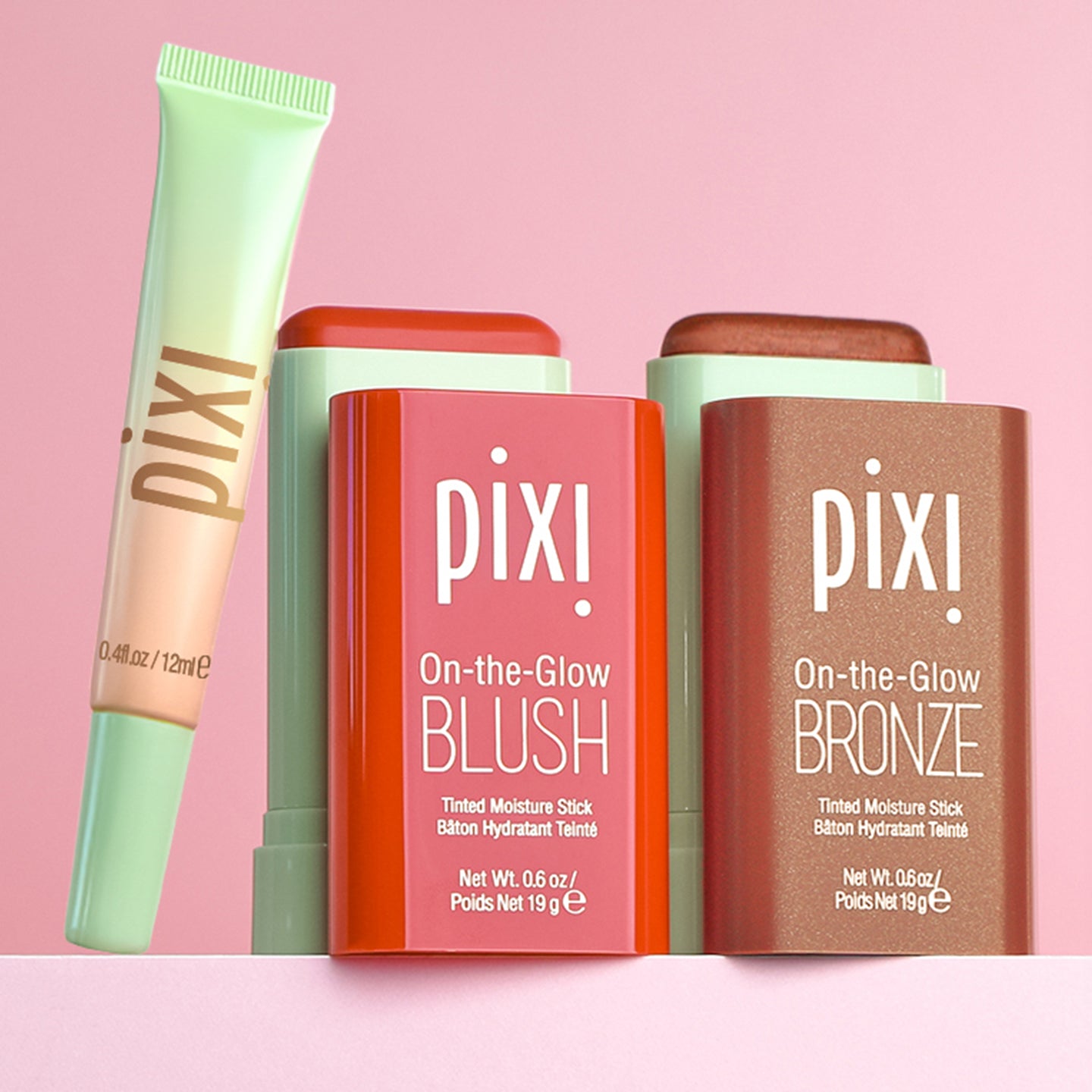Pixi Beauty Glow Tonic Glow & Go Trio Make-up-Set 3 Sticks Blush