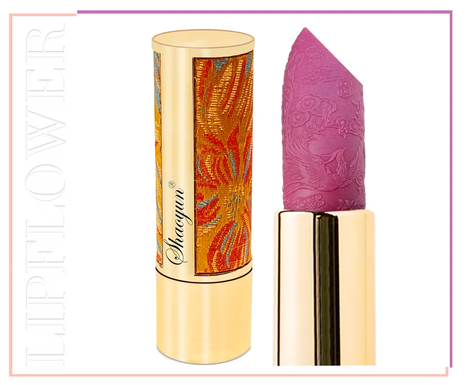 Shaoyun Lip Flower 182 Pfirsichblüten Lippenstift Lila vegan