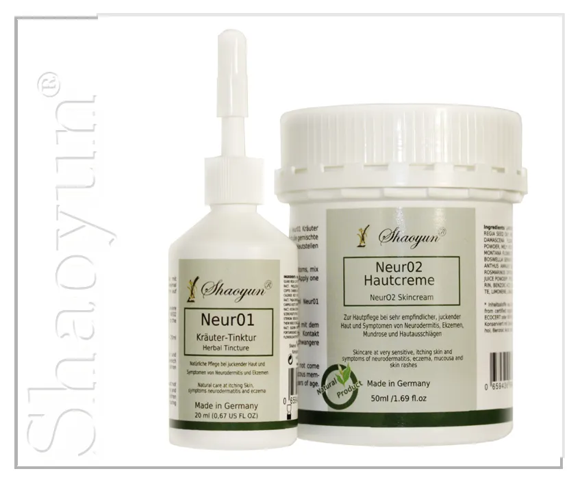 Shaoyun Neurodermitis Neur02 Pflegeset Creme Tinktur Hanföl