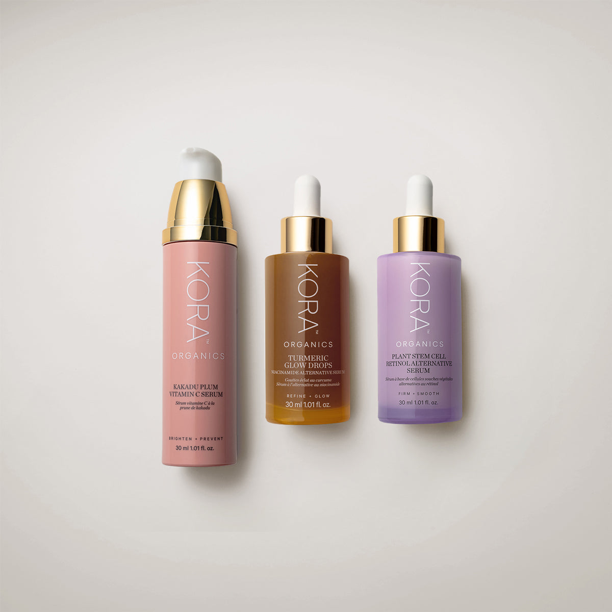 Kora Organics Serum Stash Set Gesichtsserum 3x30 ml Vitamin C