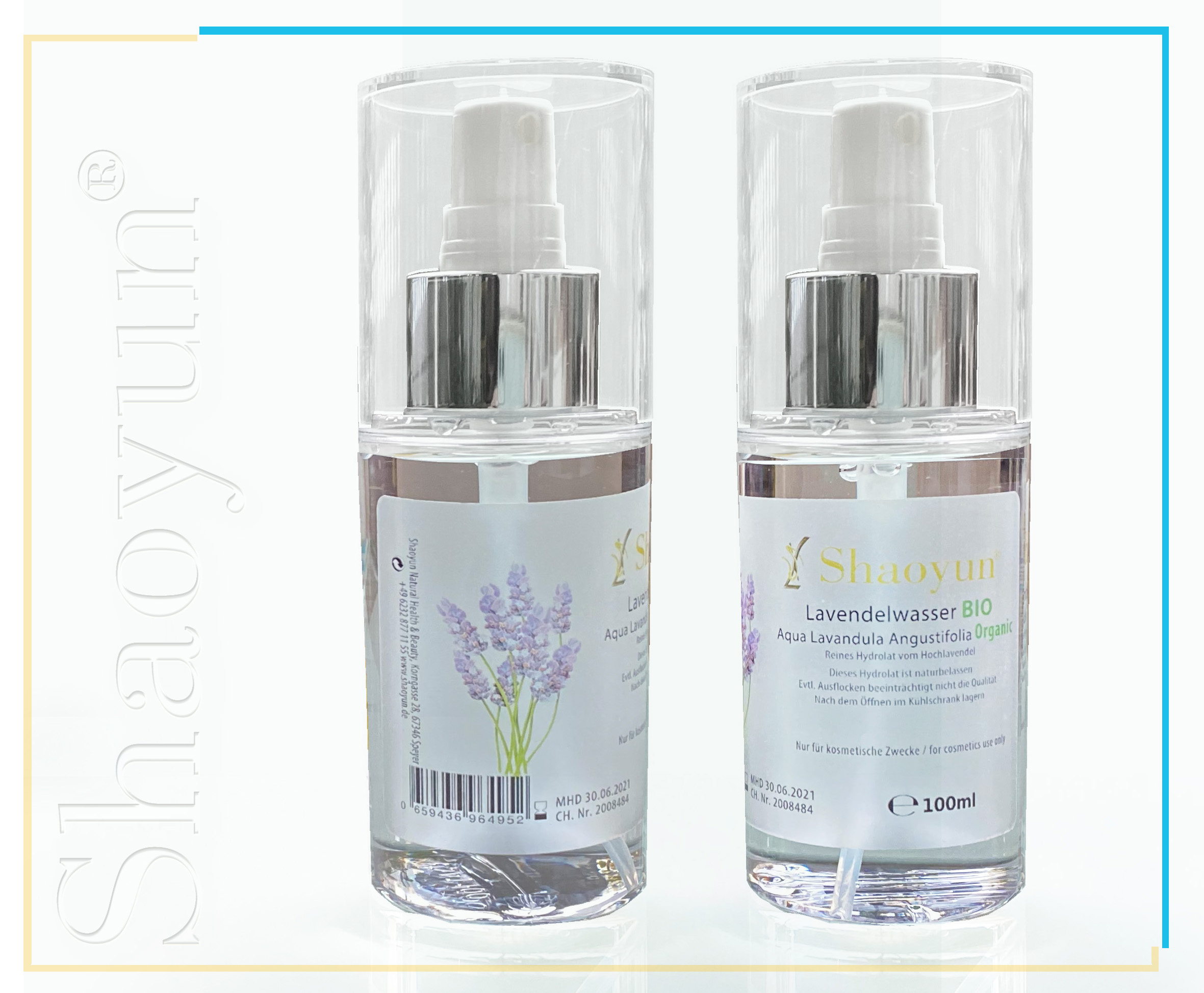 Shaoyun Gesichtspflege Lavendelwasser BIO 100ml Problemhaut