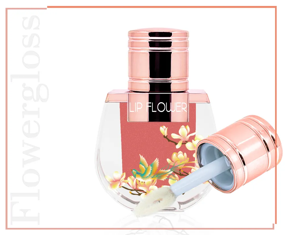 Shaoyun Flowergloss FG09 Tulpe Lipgloss Pfirsichrosa vegan