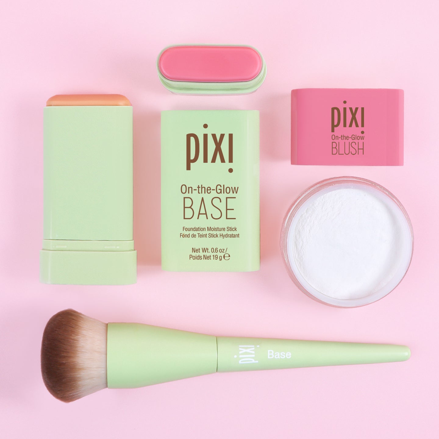 Pixi Makeup Blur Colour & Set Base Blush Puder 3tlg 18 Nuancen