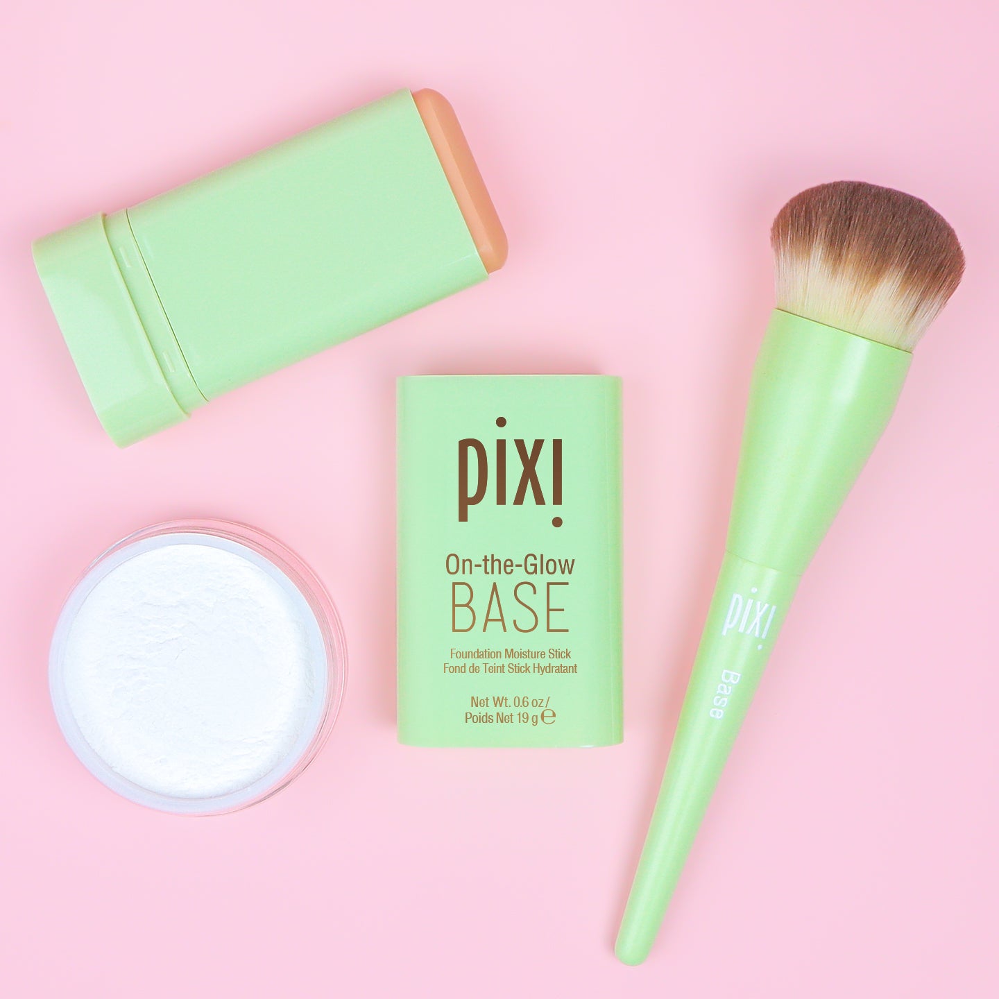 Pixi Blur & Set Bundle Make-up Base + Puder + Pinsel