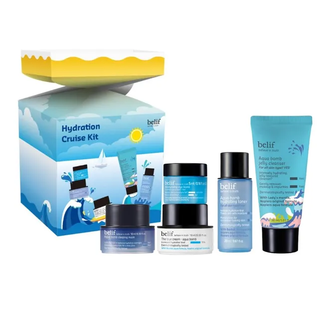 Belif Aqua Bomb Hydration Cruise Set Pflegeset 5-teilig