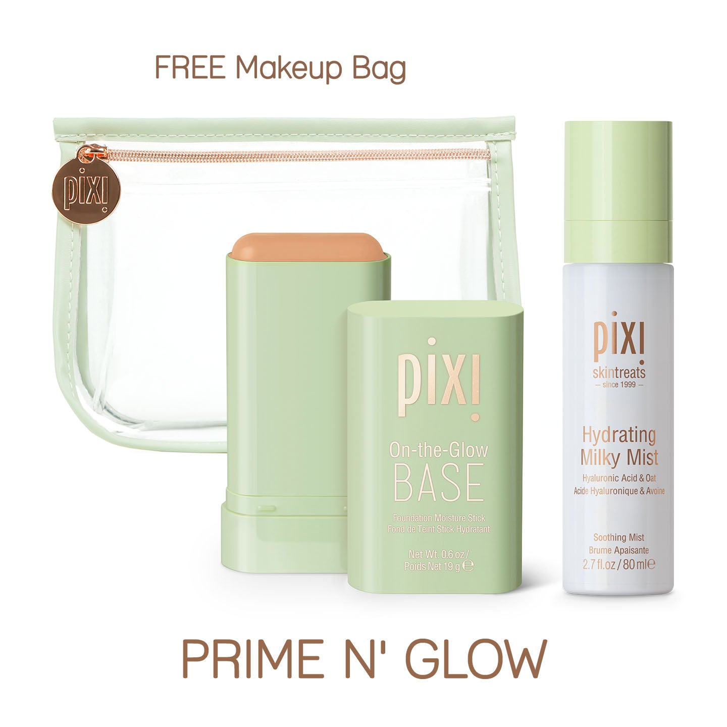 Pixi Makeup Prime N Glow Bundle Primer-Set Base Mist