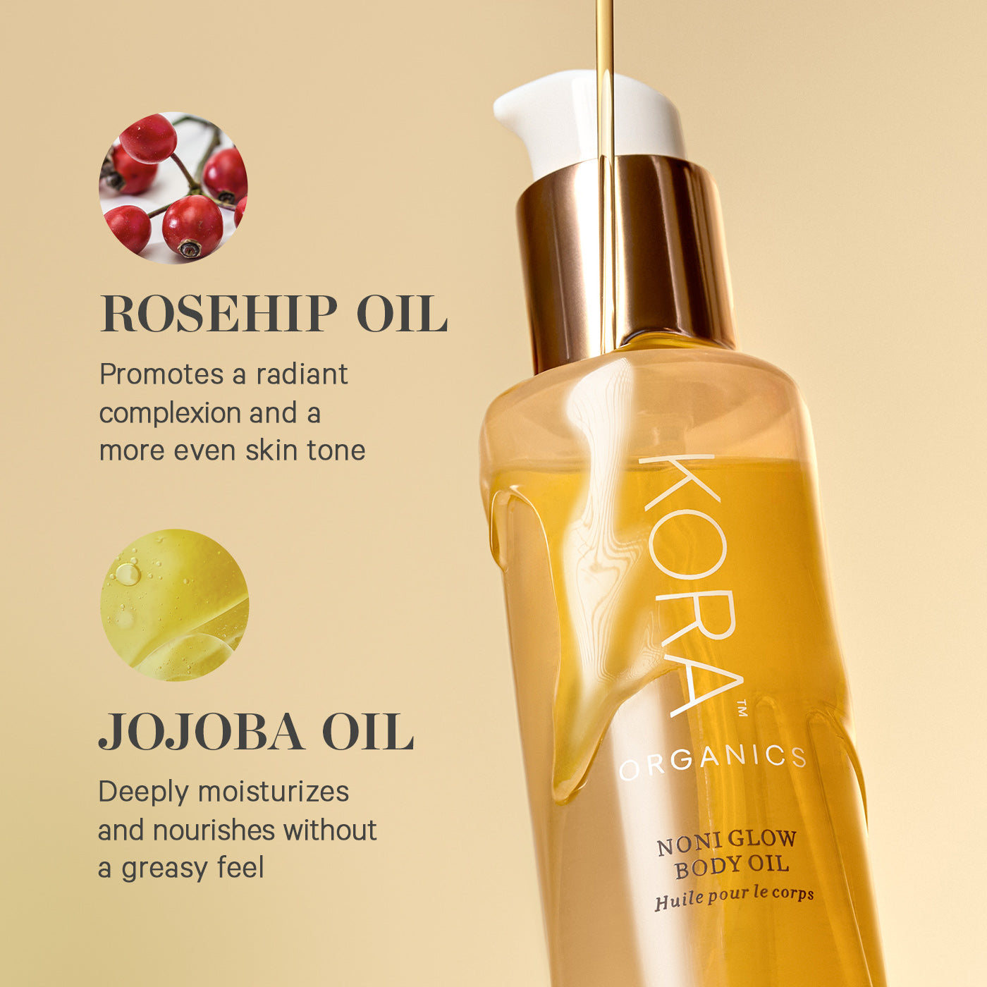 Kora Organics Noni Glow Körperöl trockenes Haut 100ml