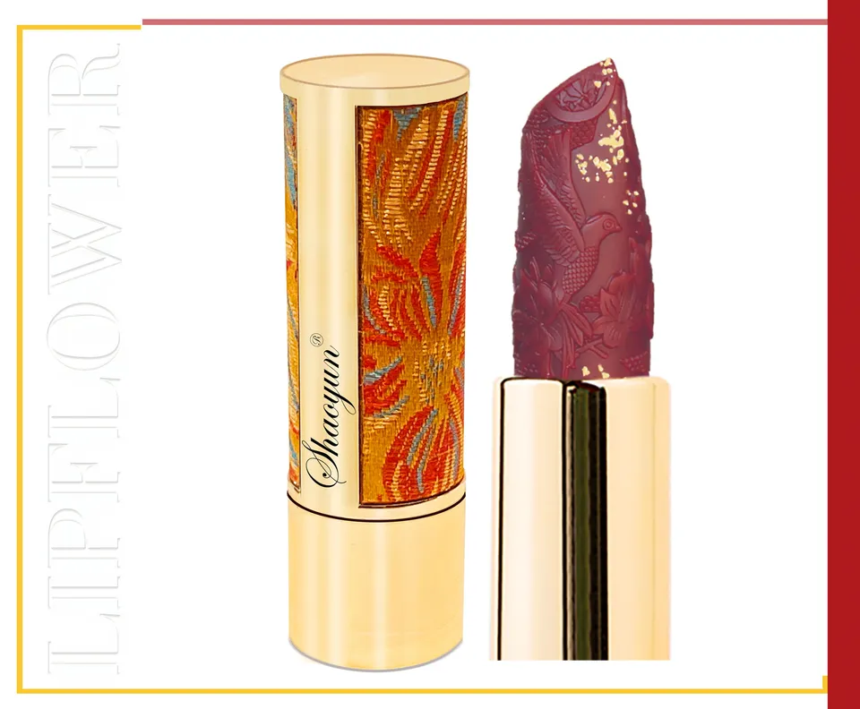 Shaoyun Lip Flower 191 Ruhmeskrone Lippenstift Rot mit Gold