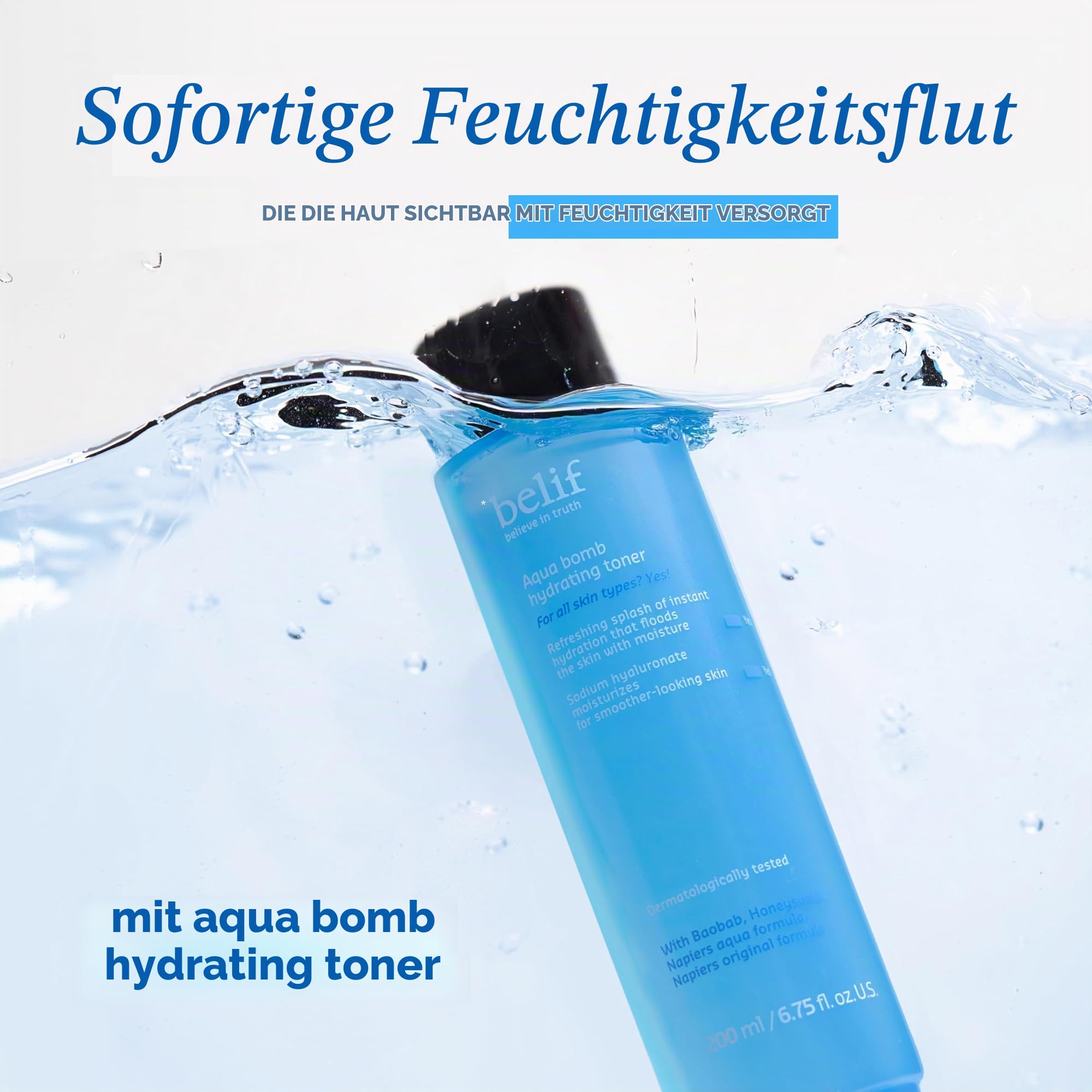 belif Aqua Bomb Gesichtswasser Hydrating Toner 200 ml Hyaluron