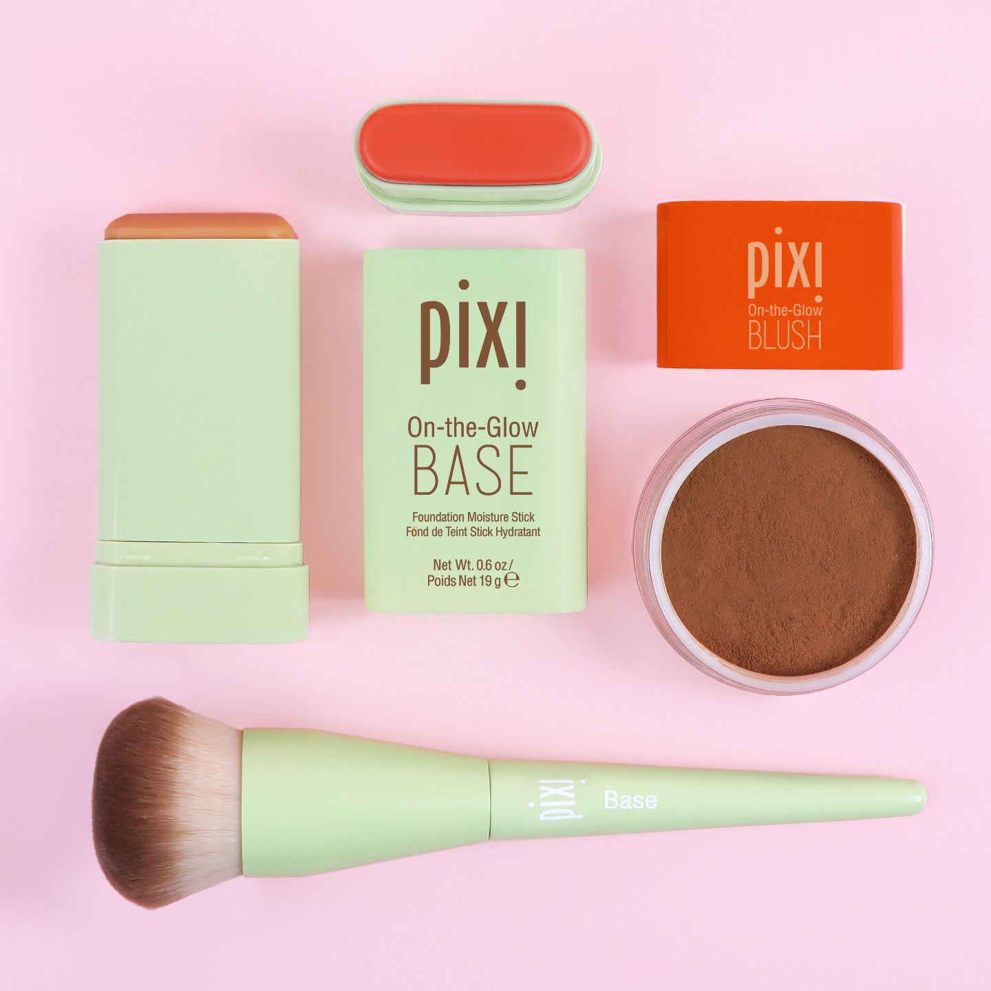 Pixi Makeup Blur Colour & Set Base Blush Puder 3tlg 18 Nuancen