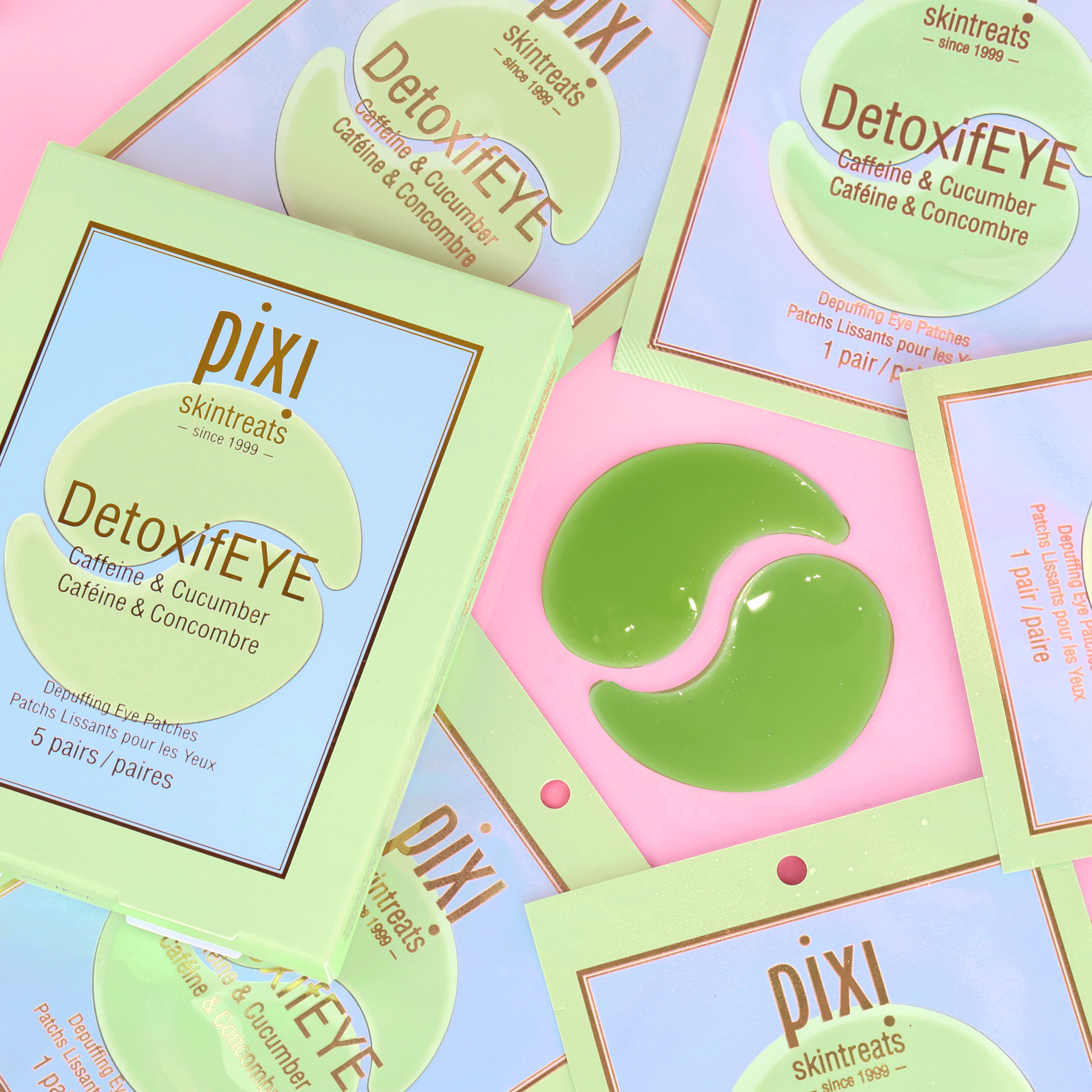 Pixi DetoxifEYE Augenpads 5 Paar Koffein Gold