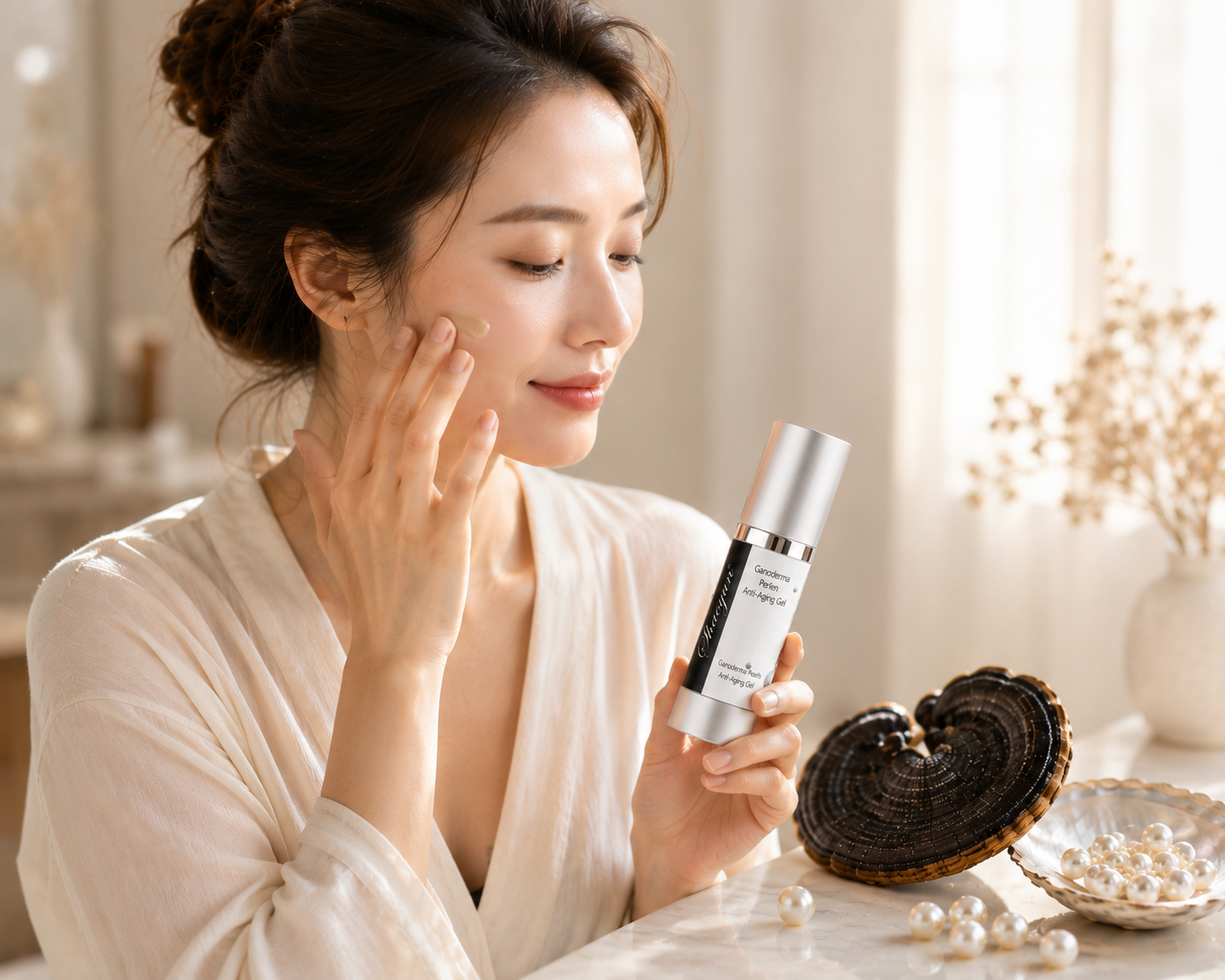 Shaoyun Gesichtspflege Ganoderma-Perlen Anti-Aging Gel sensibel