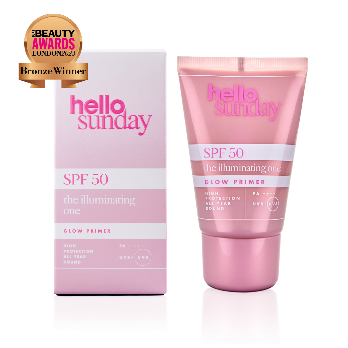 Hello Sunday Primers Illuminating One SPF 50 Glow Hyaluron